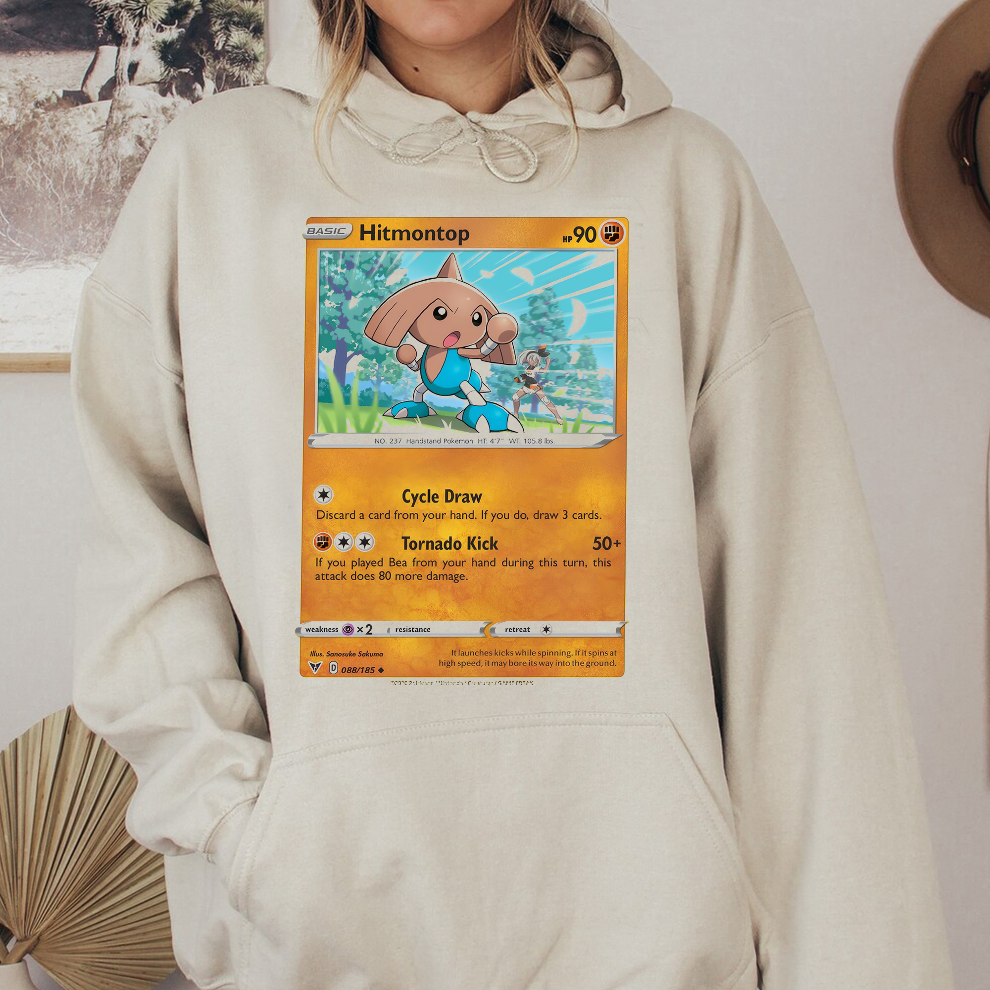 Personalized Pokémon Fabric Trading Card D1 Patch Suture Unisex Hoodie,Perfect Gift for Fans Friends,P-H-12