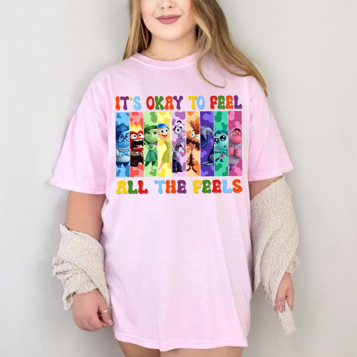 Friends It's Okay To Feel All The Feels Mental Health Emotional T-Shirt,Crewneck,Hoodie,TS-C-590