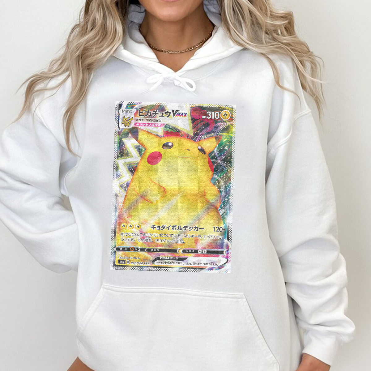 Personalized Pokémon Fabric Trading Card Y4 Patch Suture Unisex Hoodie,Perfect Gift for Fans Friends,P-H-15