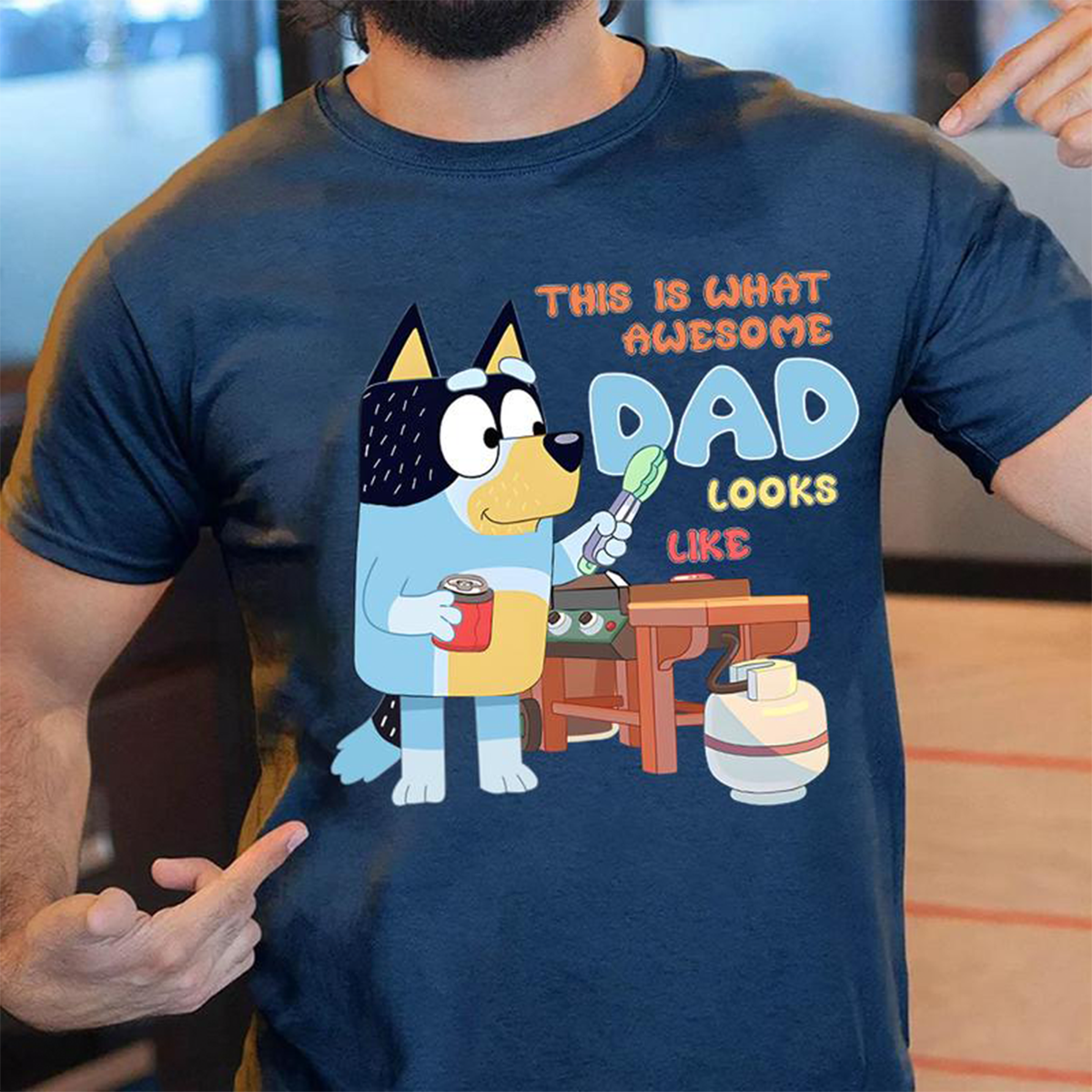 AWESOME DAD This Is What An Dad Looks Like MENS Blvey Retro T-Shirt,Crewneck,Hoodie,TS-C-553