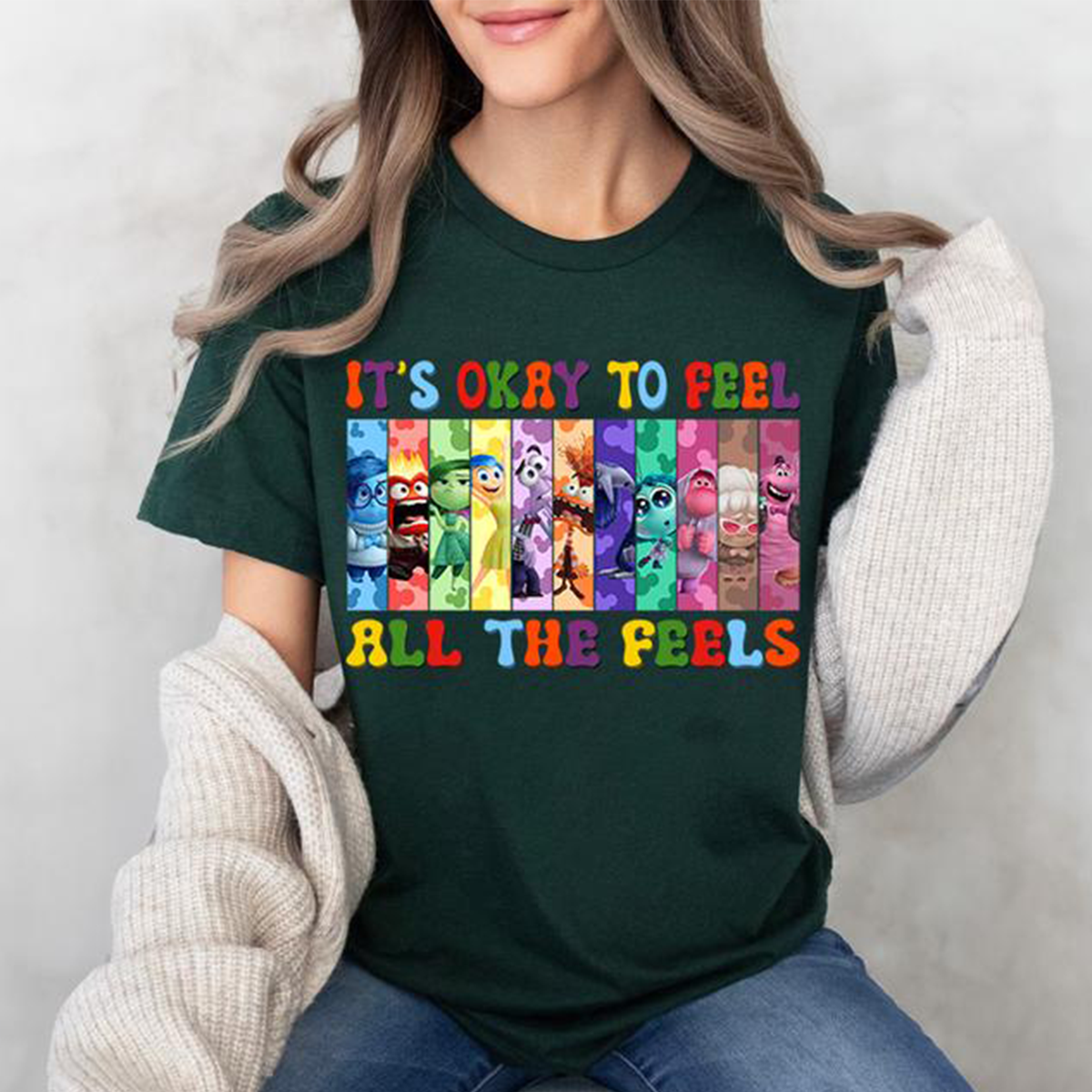 It's Okay To Feel All The Feels Emotional Support T-Shirt,Crewneck,Hoodie,TS-C-650