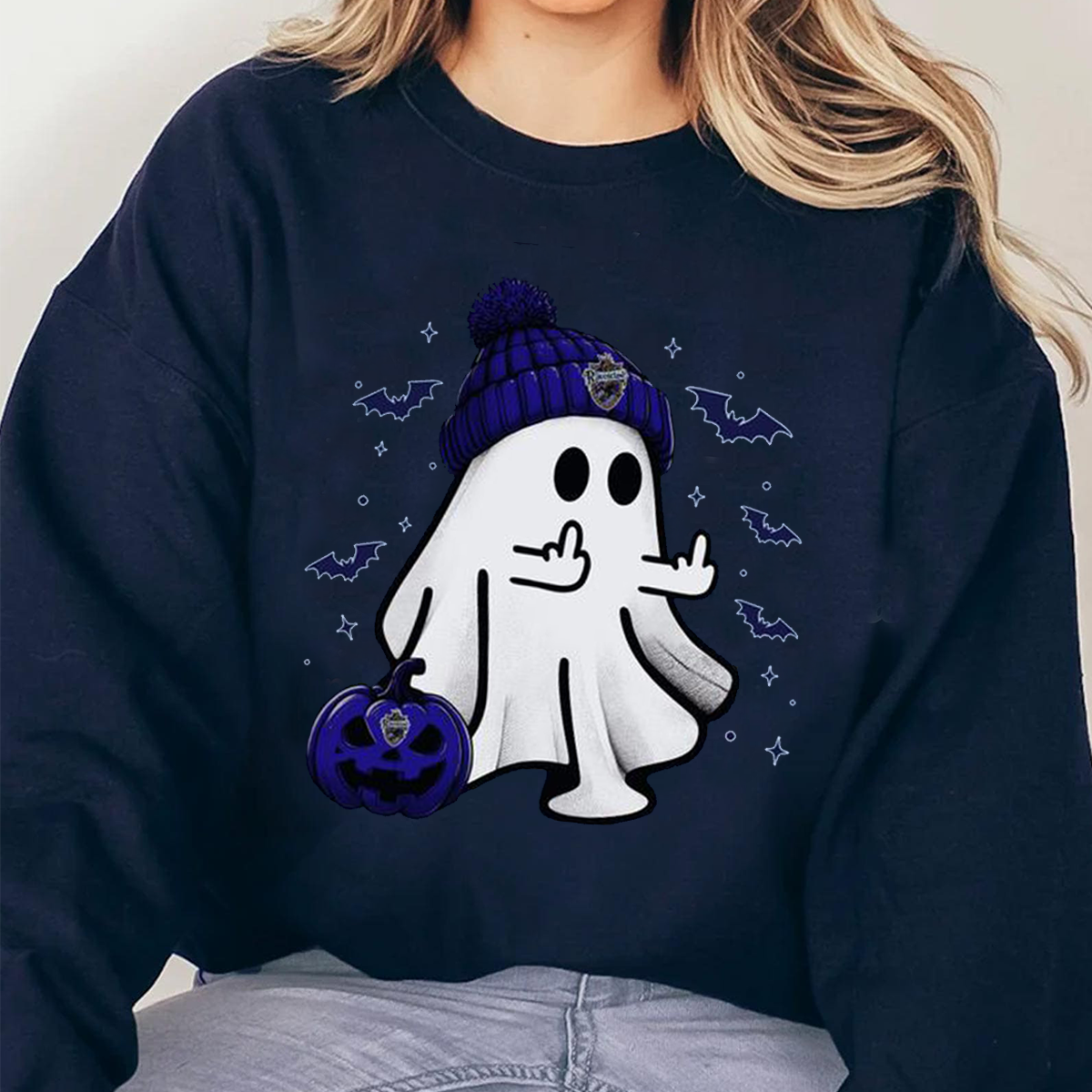 Vintage Cute Ghost Halloween HOgwarts House Unisex T-Shirt,Crewneck,Hoodie,TS-C-656