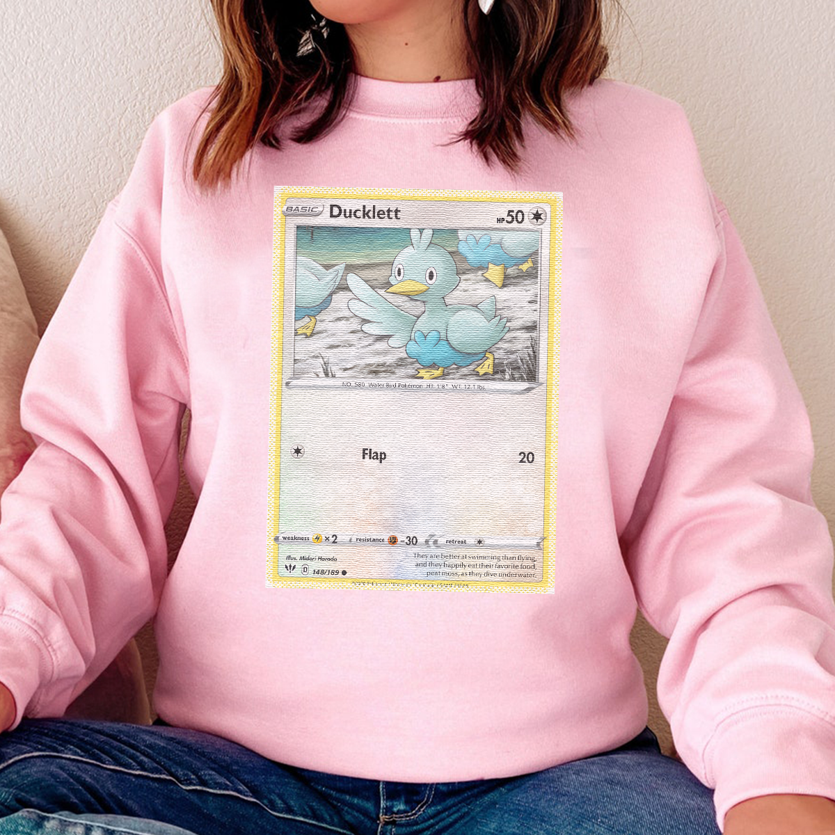 Personalized Pokémon Fabric Trading Card D2 Patch Suture Unisex Crewneck,Perfect Gift for Fans Friends,P-C-17