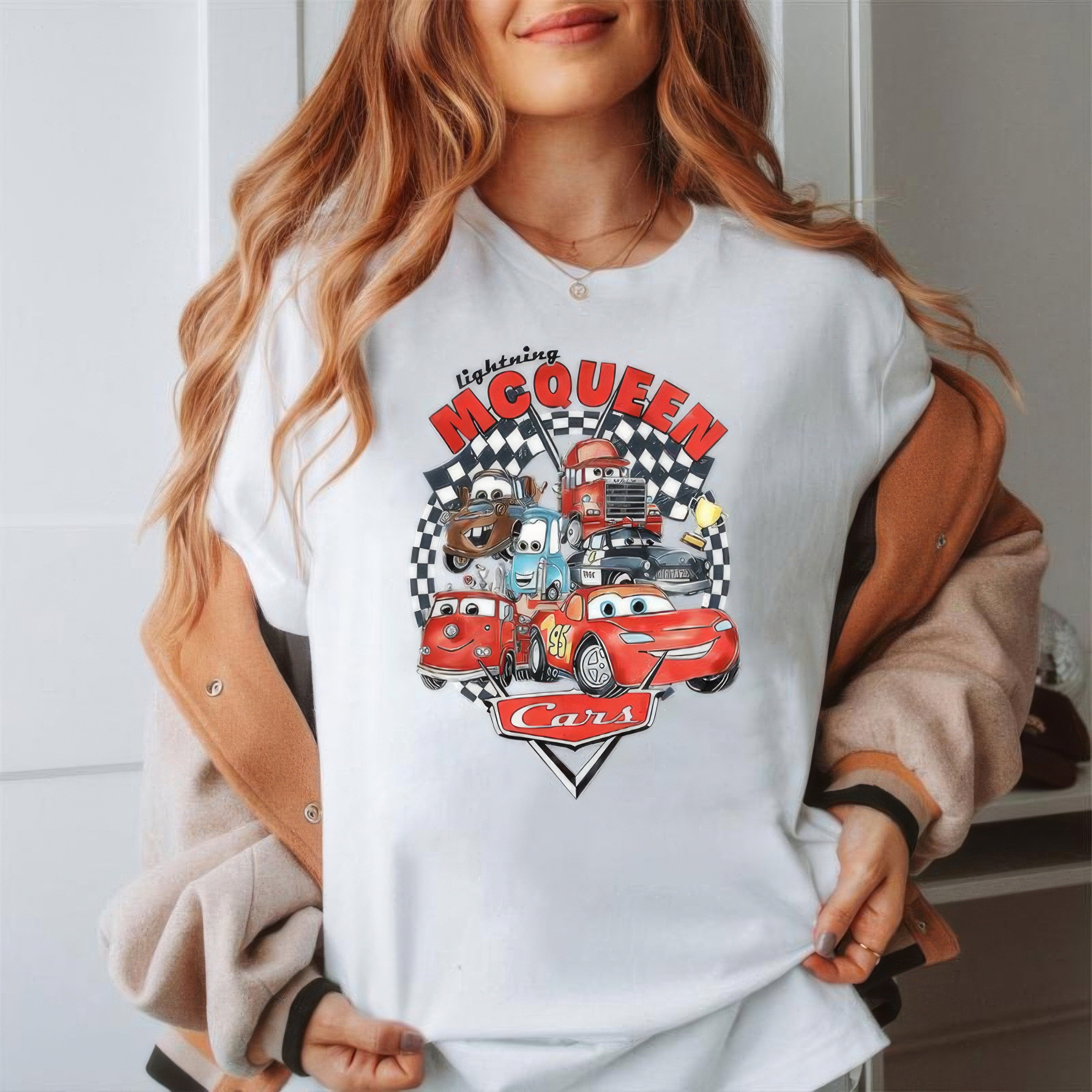 Lighting McQueen Cars Movie T-Shirt,Crewneck,Hoodie,TS-C-573