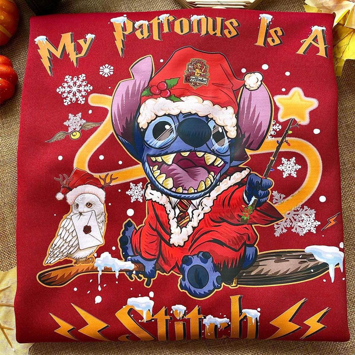 My Patronus Is A Stitch Christmas T-Shirt,Crewneck,Hoodie,TS-C-652