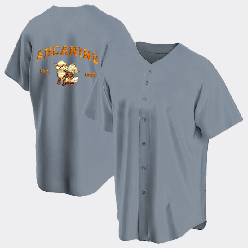 Arcanine Adorable Anime-Themed Embroidered T-Shirt,Crewneck,Hoodie-Trendy Versatile and a Thoughtful Gift for Friends,H-C-711