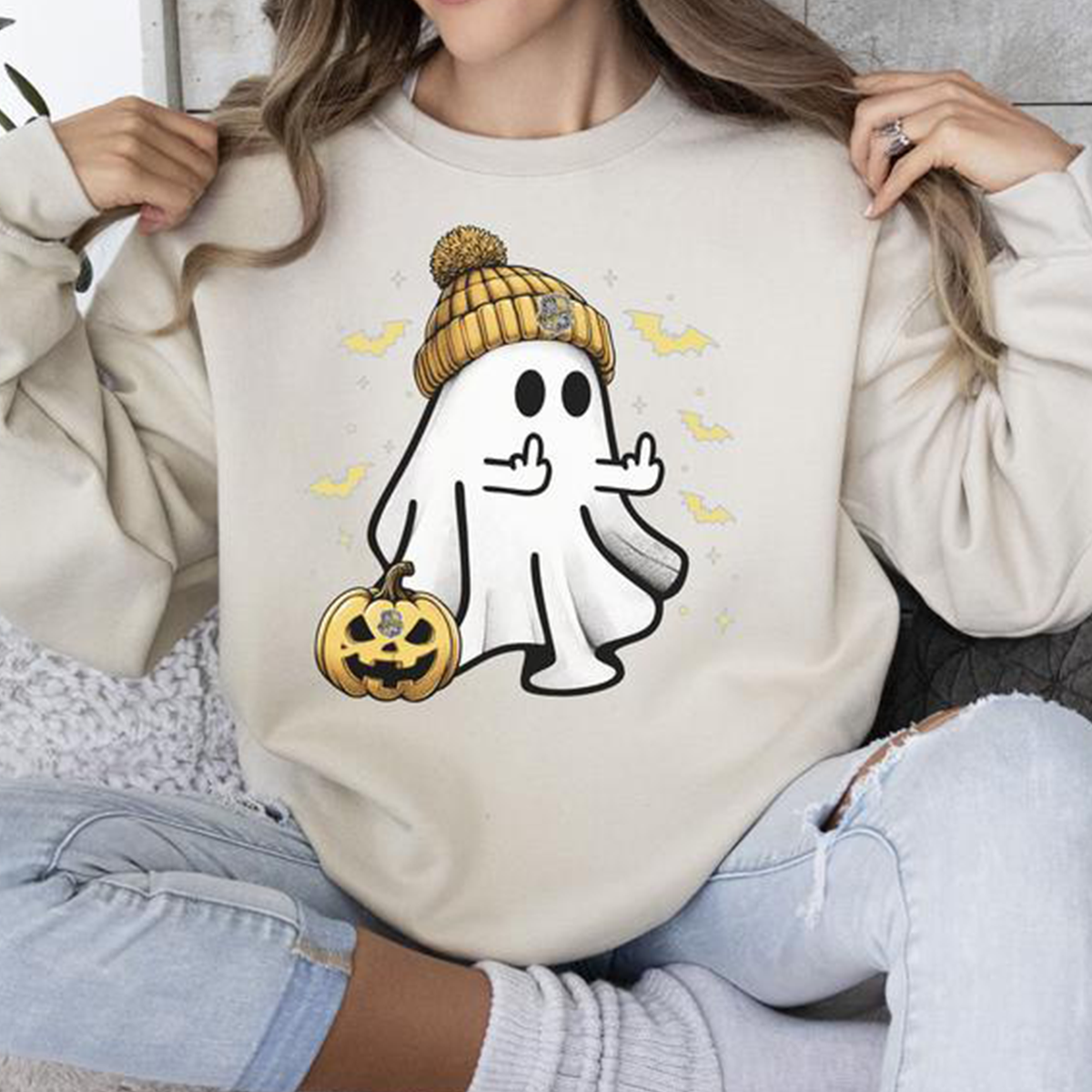 Vintage Cute Ghost Halloween HOgwarts House Unisex T-Shirt,Crewneck,Hoodie,TS-C-656