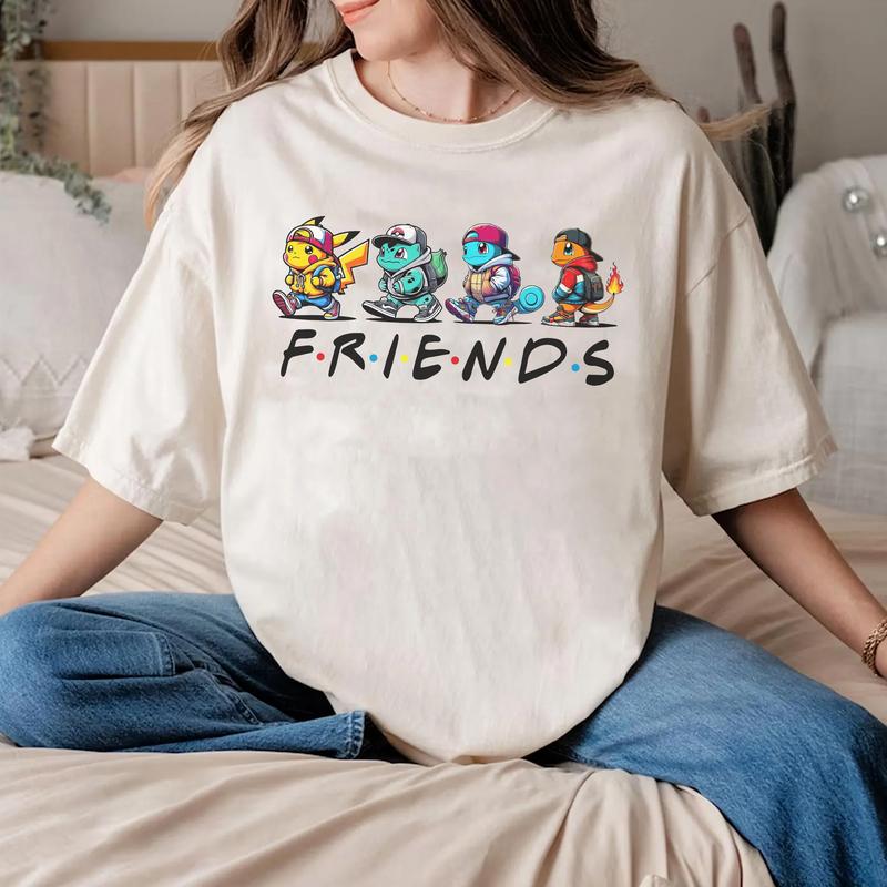 Friends POkemon Legends Vintage Unisex T-Shirt,Crewneck,Hoodie,H-C-740