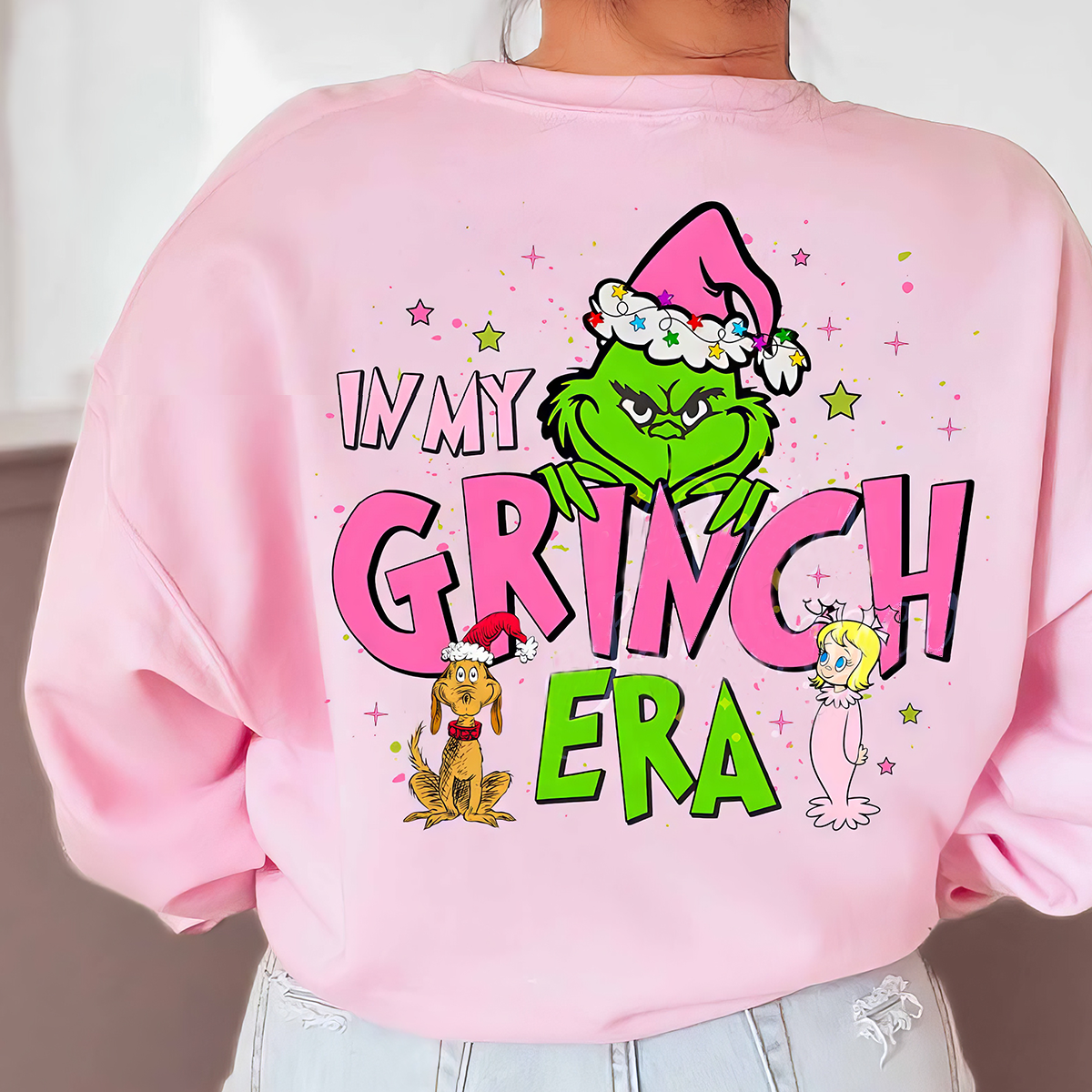 In My Grinch Era T-Shirt,Crewneck,Hoodie,Gift For Christmas,TS-C-329