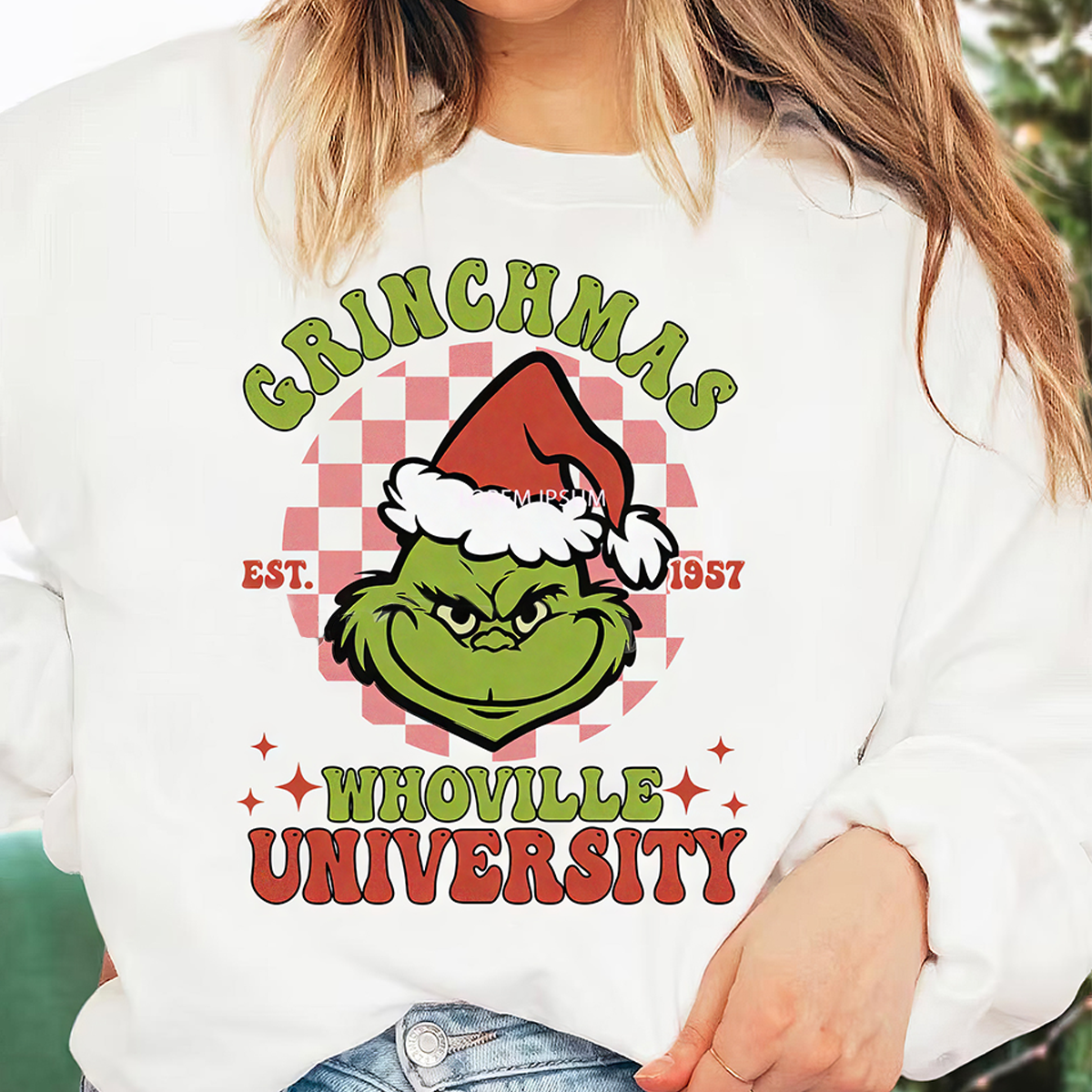 Grinchmas Whoville University T-Shirt,Crewneck,Hoodie For Gift,TS-C-366