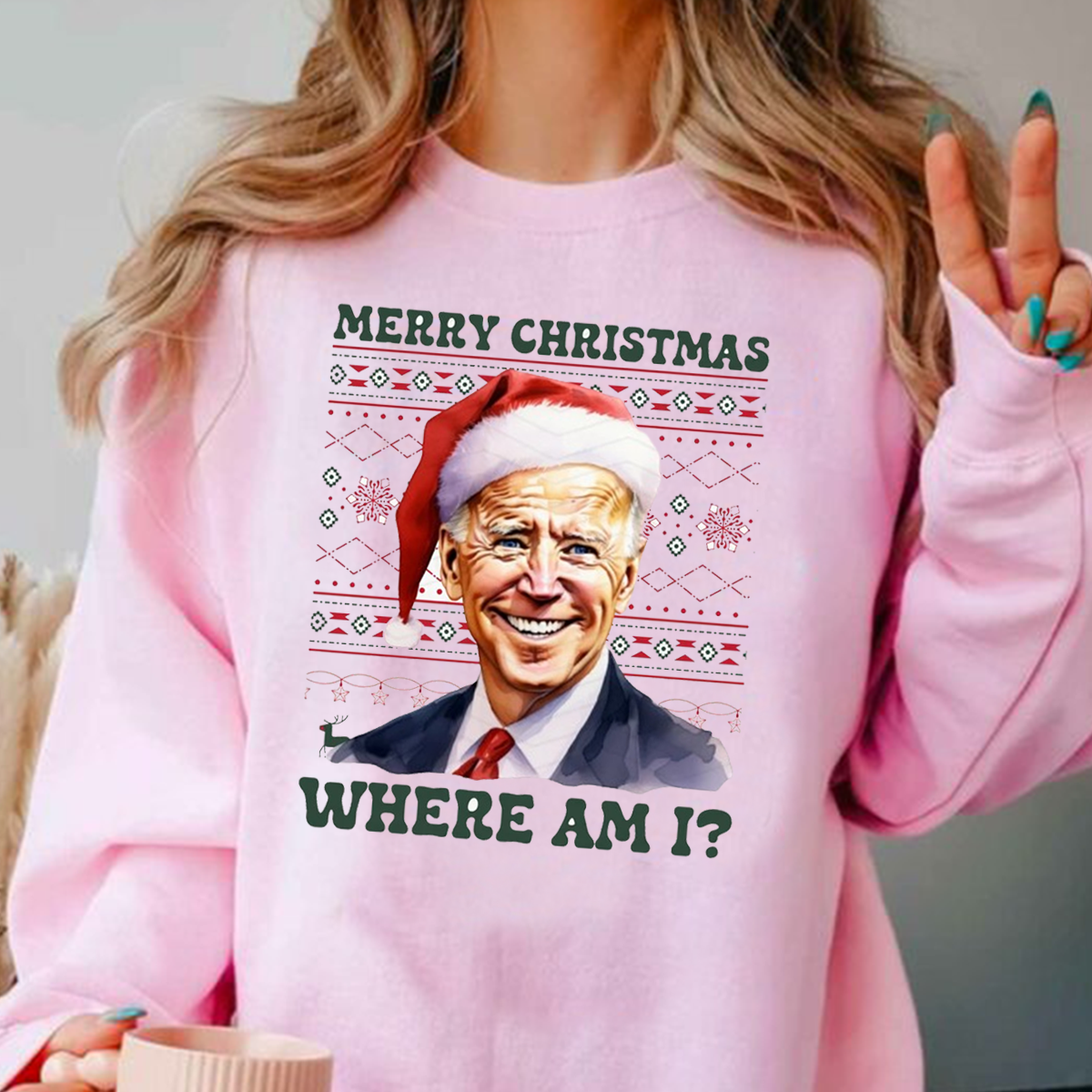 Joe Biden Merry Christmas Funny Ugly T-Shirt,Crewneck,Hoodie,TS-C-635