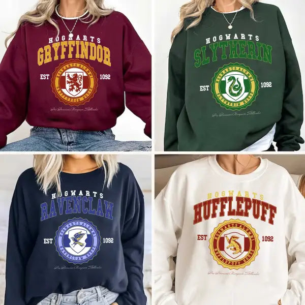 Hogwarts Harry Potter Four Houses T-Shirt,Crewneck,Hoodie,H-C-146