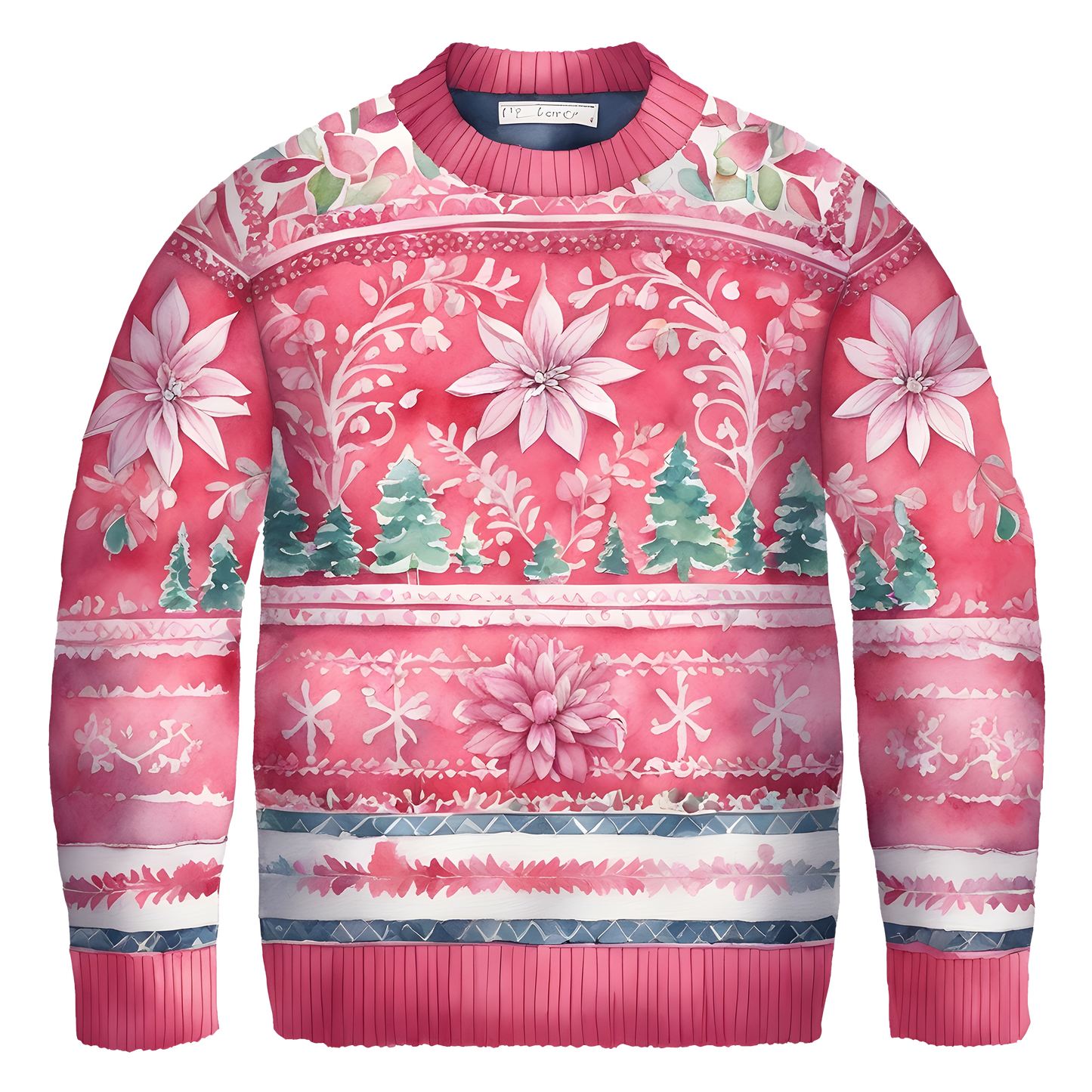 Charming Floral Ugly Christmas Sweater,A Thoughtful Gift For Your Loved Ones This Winter,TS-C-683