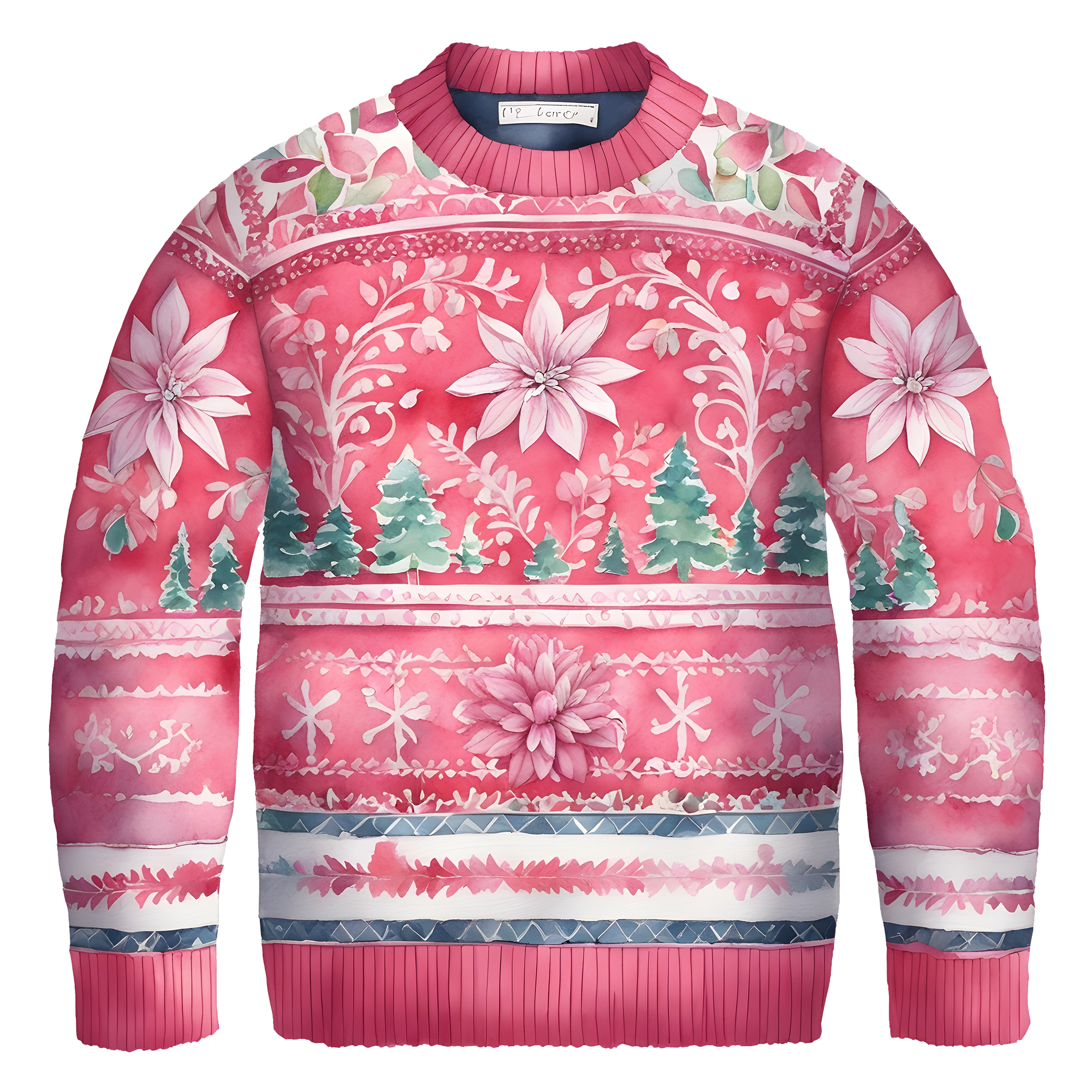 Charming Floral Ugly Christmas Sweater,A Thoughtful Gift For Your Loved Ones This Winter,TS-C-683