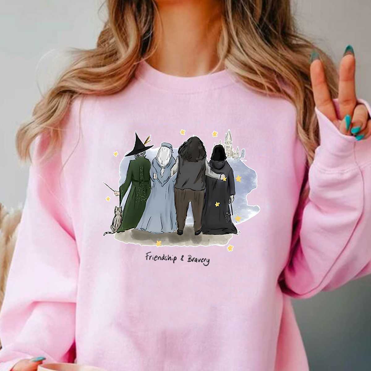 Friendship & Bravery For The Lovey Dame Maggie Smith T-Shirt,Crewneck,Hoodie,TS-C-651