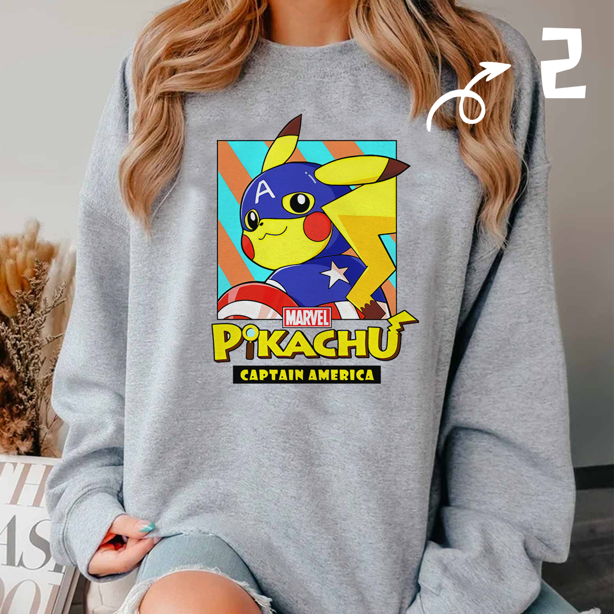 Marvel Series Hero Pikachu Unisex Pokémon T-Shirt,Crewneck,Hoodie,H-C-775