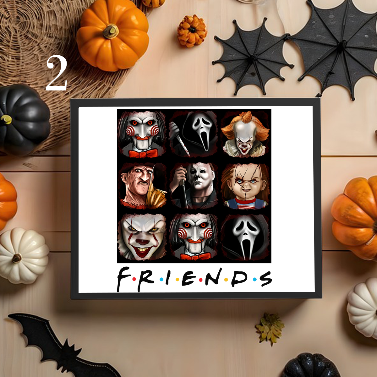 Friends Series Horror Characters Halloween Custom Frame,F-C-315