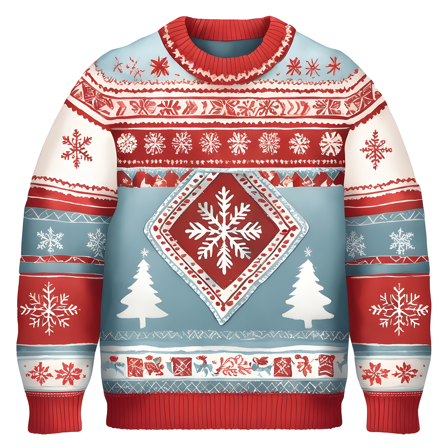 Beautiful Snowflake Christmas Sweater,Essential for Fall and Winter,TS-C-684