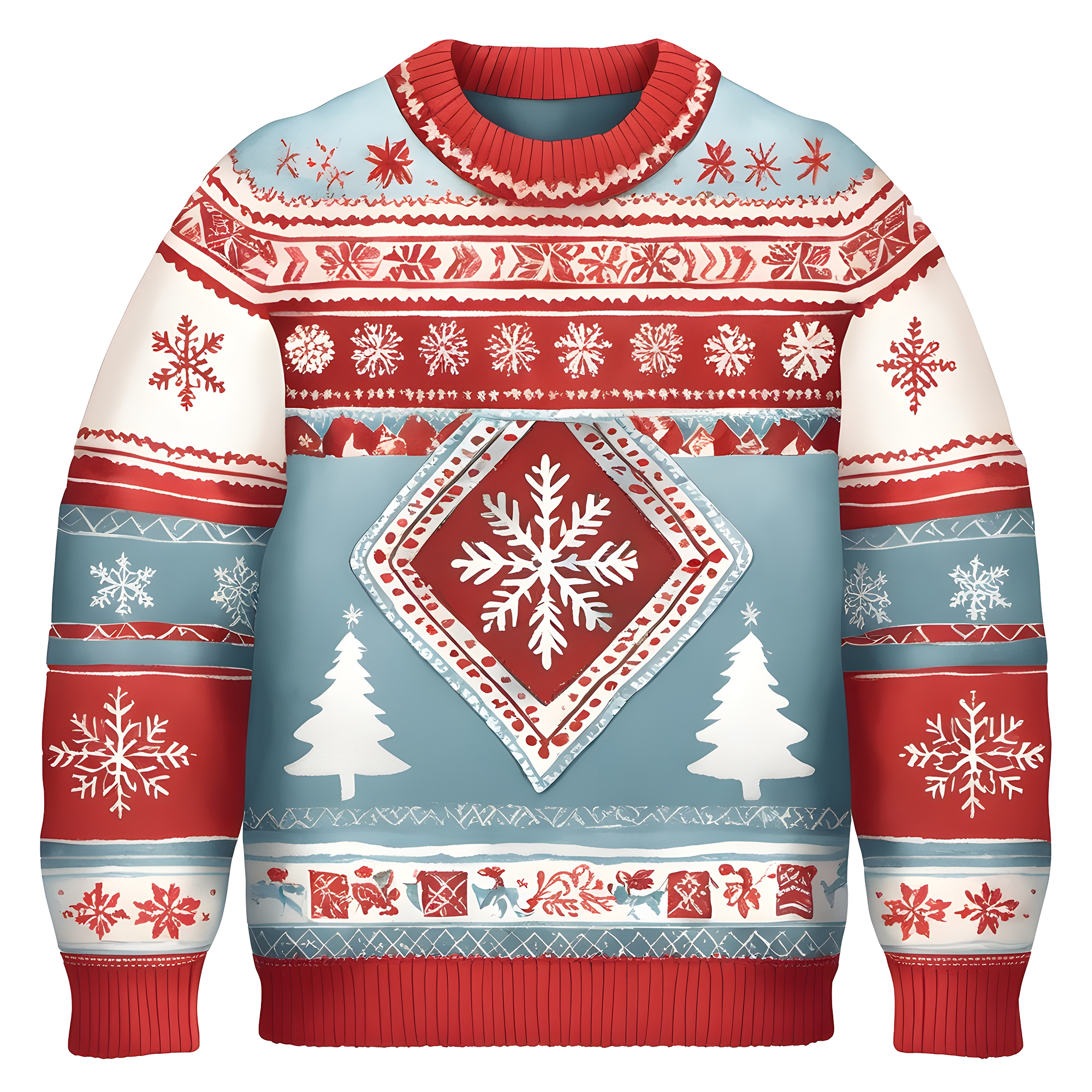 Beautiful Snowflake Christmas Sweater,Essential for Fall and Winter,TS-C-684