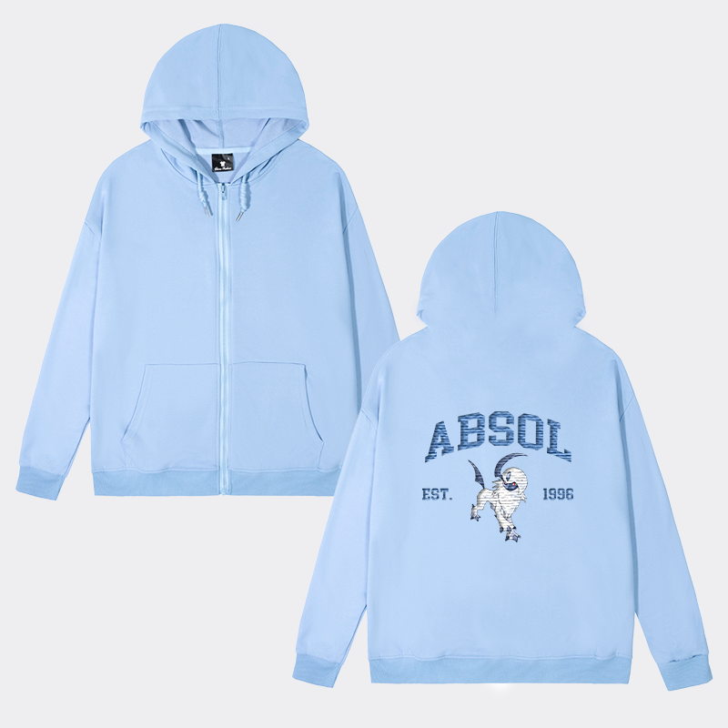 Absol Adorable Anime-Themed Embroidered T-Shirt,Crewneck,Hoodie-Trendy Versatile and a Thoughtful Gift for Friends,H-C-709
