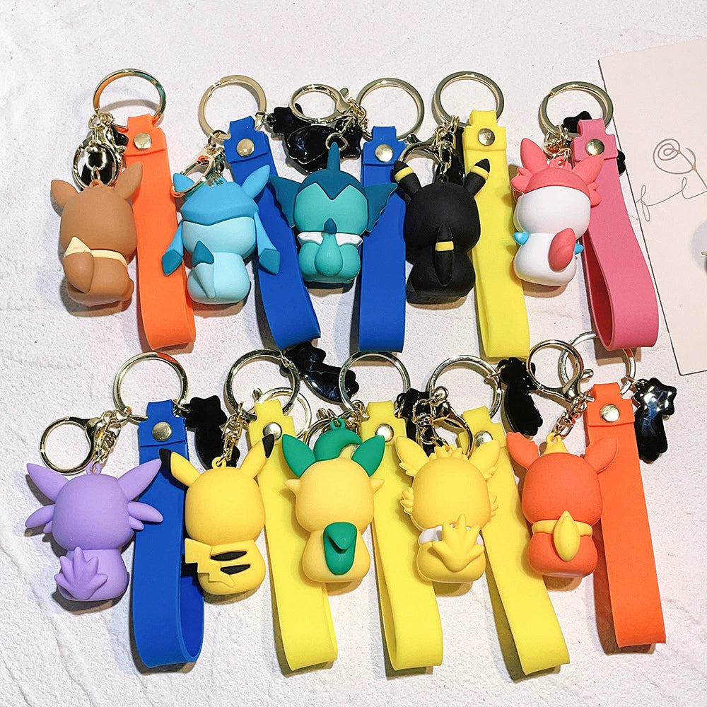Cartoon Pikachu Keychain Accessory,Cute Backpack Pendant Gift,008