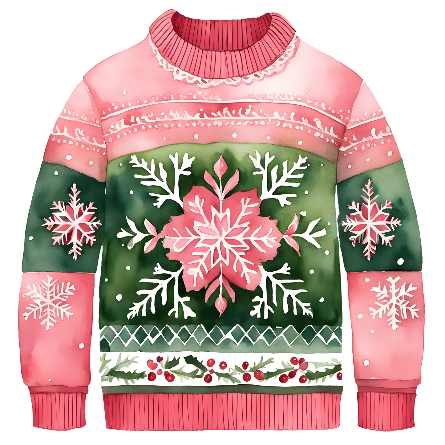 Beautiful Snowflake Christmas Sweater,Essential for Fall and Winter,TS-C-685