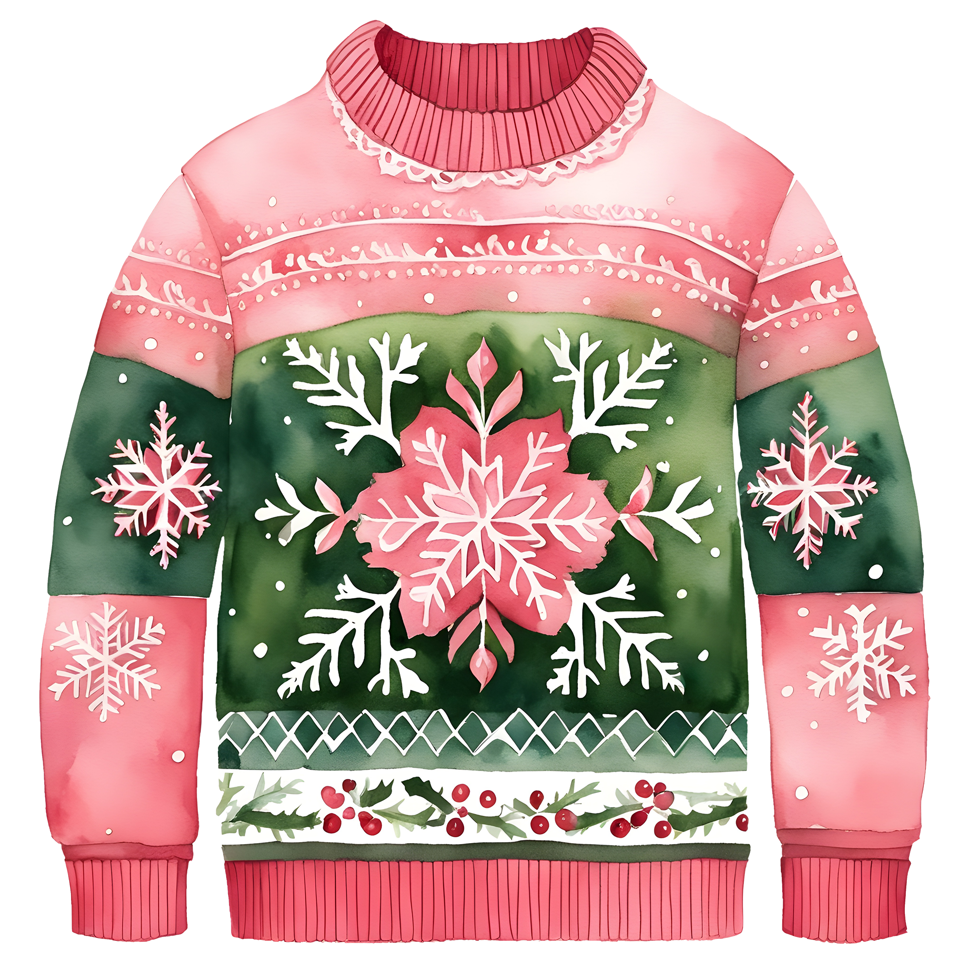 Beautiful Snowflake Christmas Sweater,Essential for Fall and Winter,TS-C-685