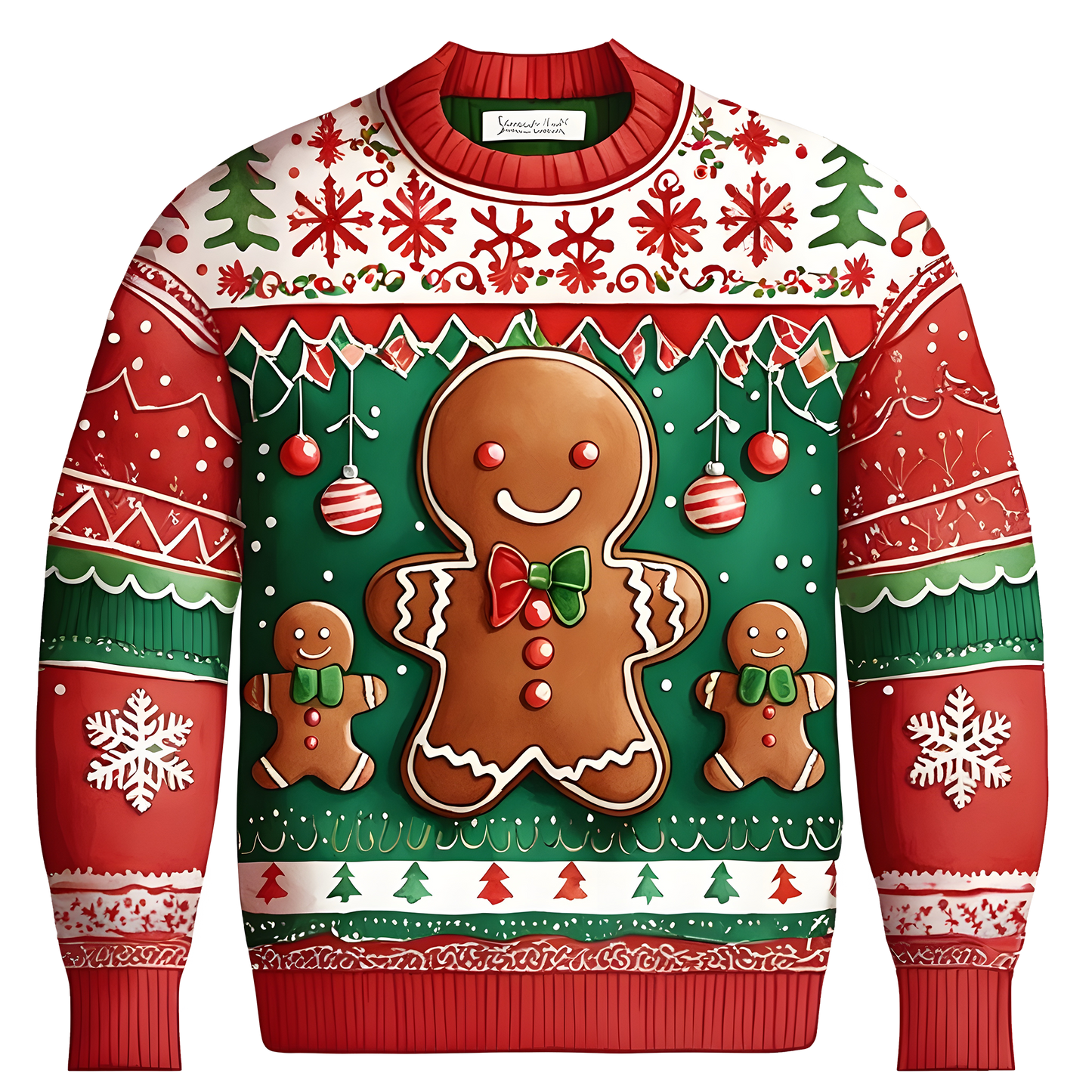 Gingerbread Ugly Christmas Sweater Funny Xmas Mens Sweater,TS-C-680