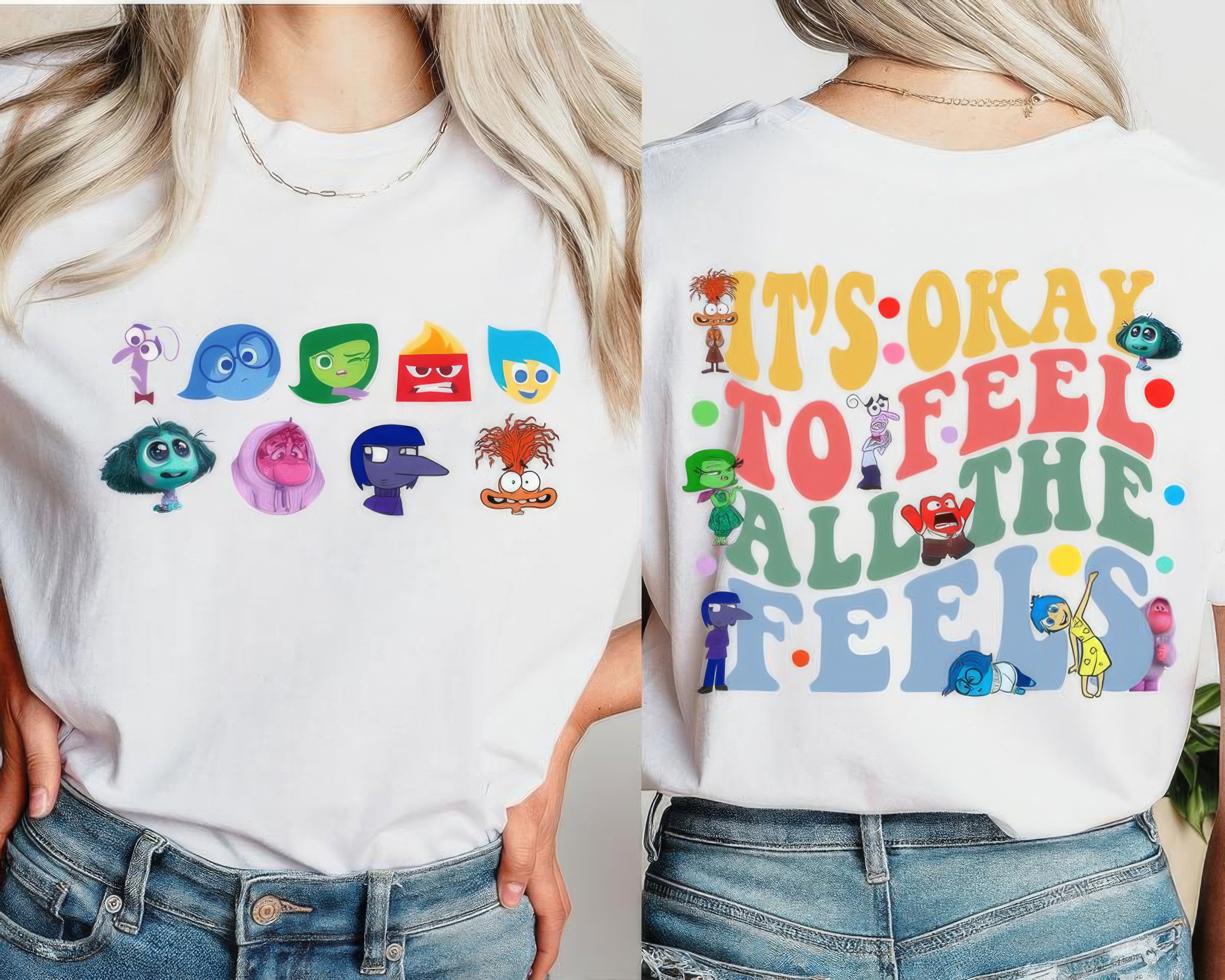 It's Okay To Feel All The Feels Emotional Support T-Shirt,Crewneck,Hoodie,TS-C-647