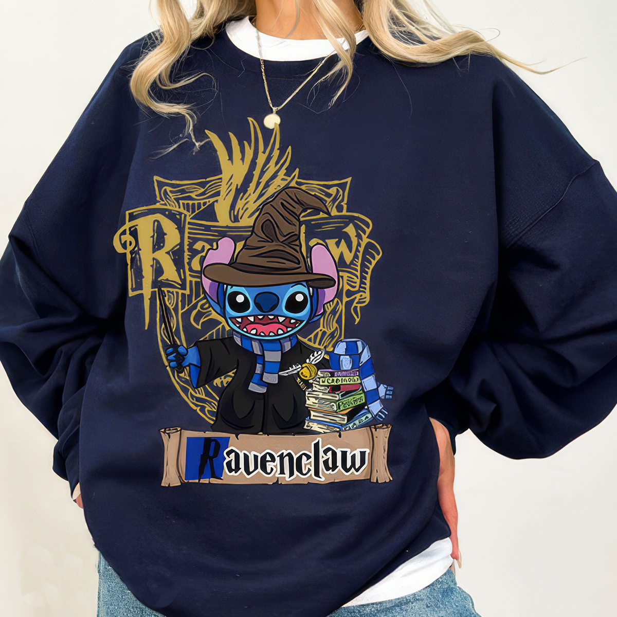 Cute Stitch Harry Potter Hogwarts T-shirt,Crewneck,Hoodie,H-C-105