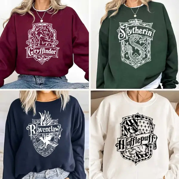 Pull ras du cou Harry Potter Poudlard Quatre Maisons, cadeau pour tous, HC-104