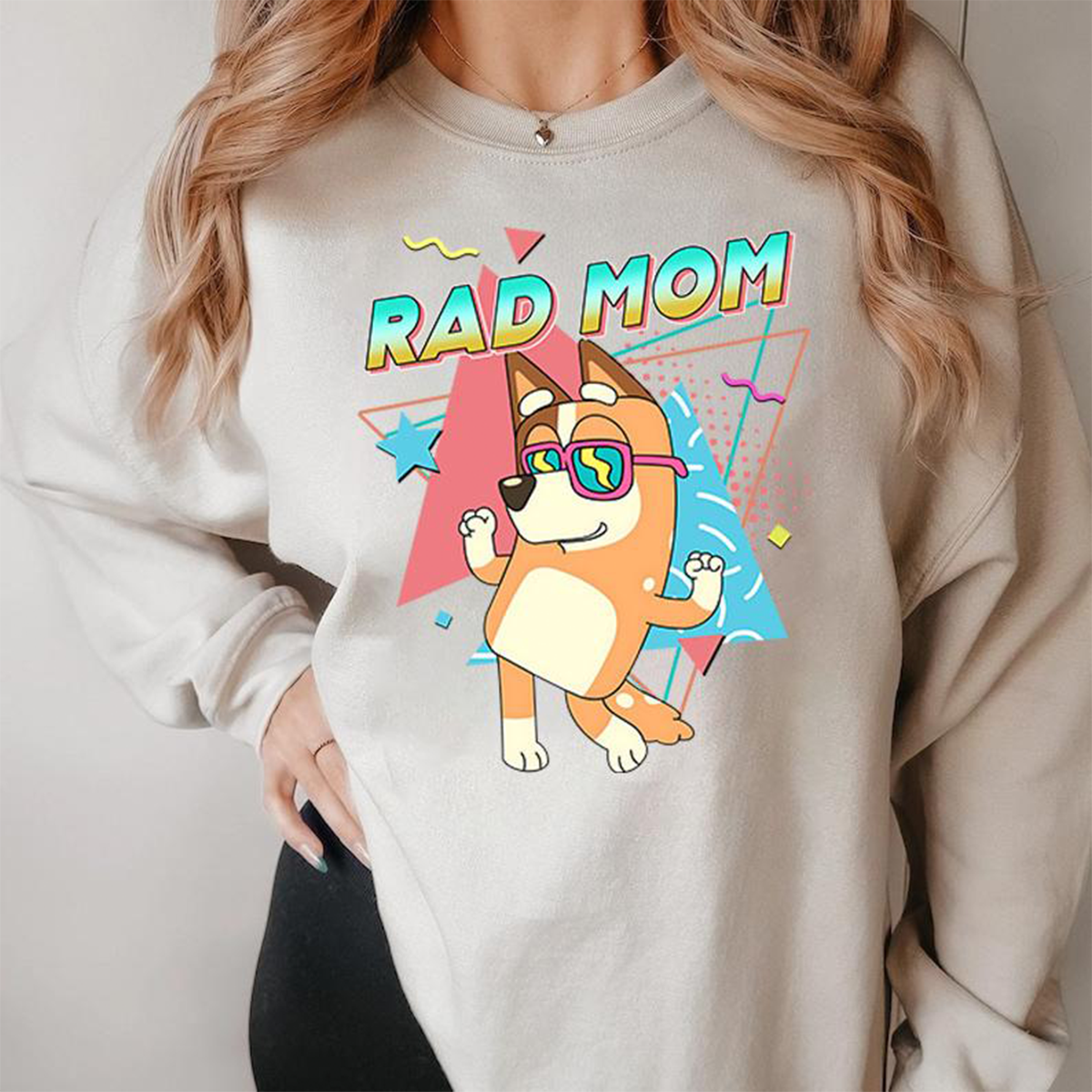 Bluey Rad Mom Dad Retro Couple Bluey T-Shirt,Crewneck,Hoodie,TS-C-525