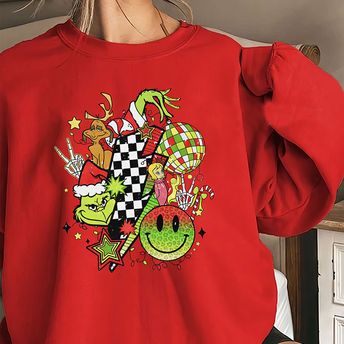 Grinch And Friends Christmas T-Shirt,Crewneck,Hoodie For Gift,TS-C-381