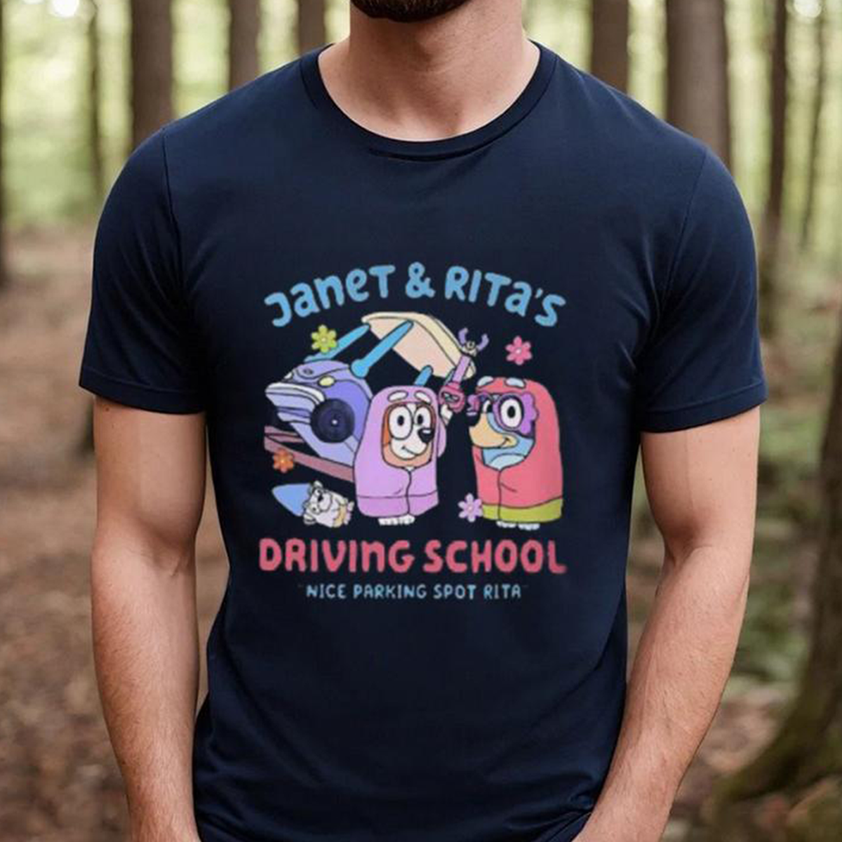 Rita And Janet Driving School Blvey Shirt Bluey Family T-Shirt,Crewneck,Hoodie,TS-C-529