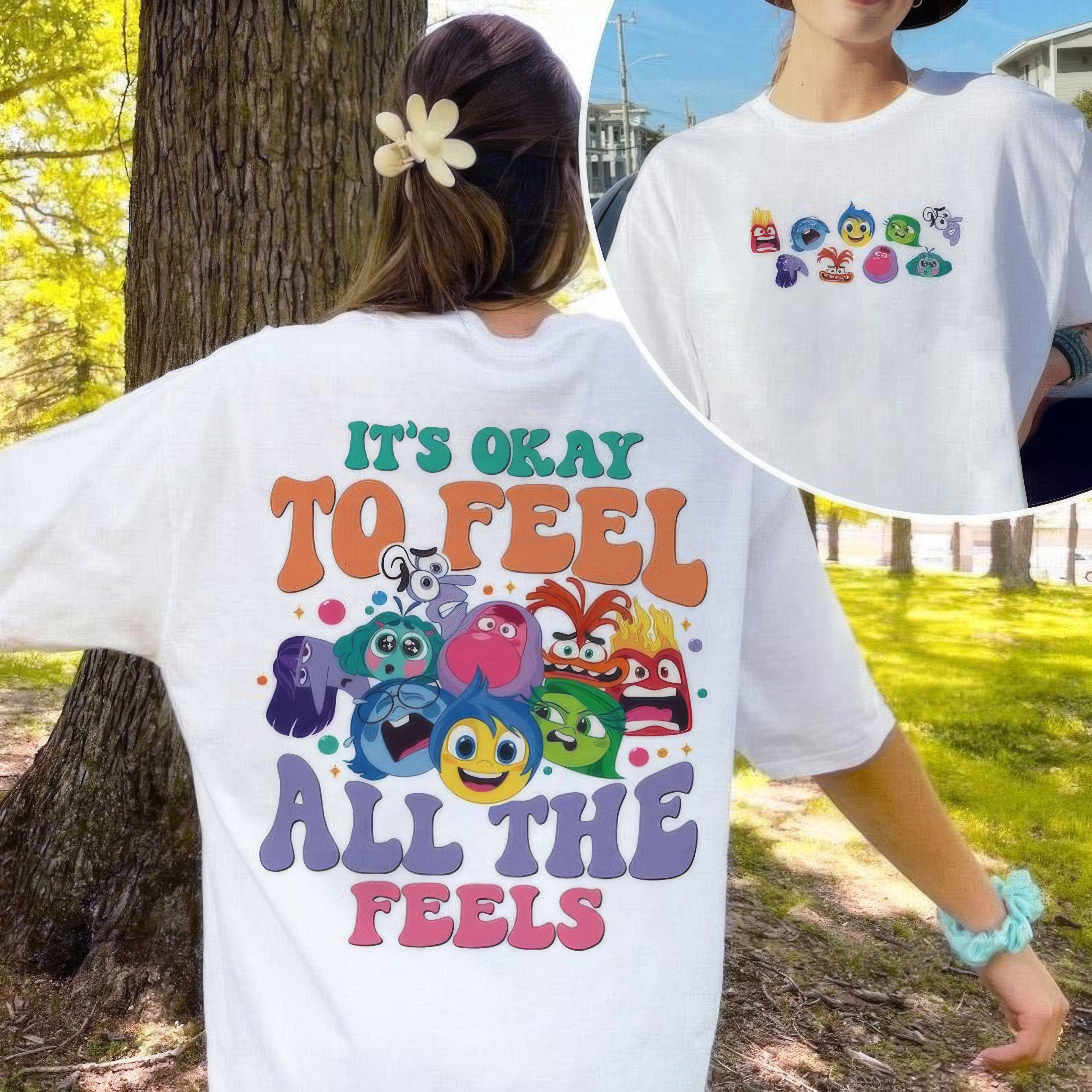 It's Okay To Feel All The Feels Mental Health Emotional Support T-Shirt,Crewneck,Hoodie,TS-C-623