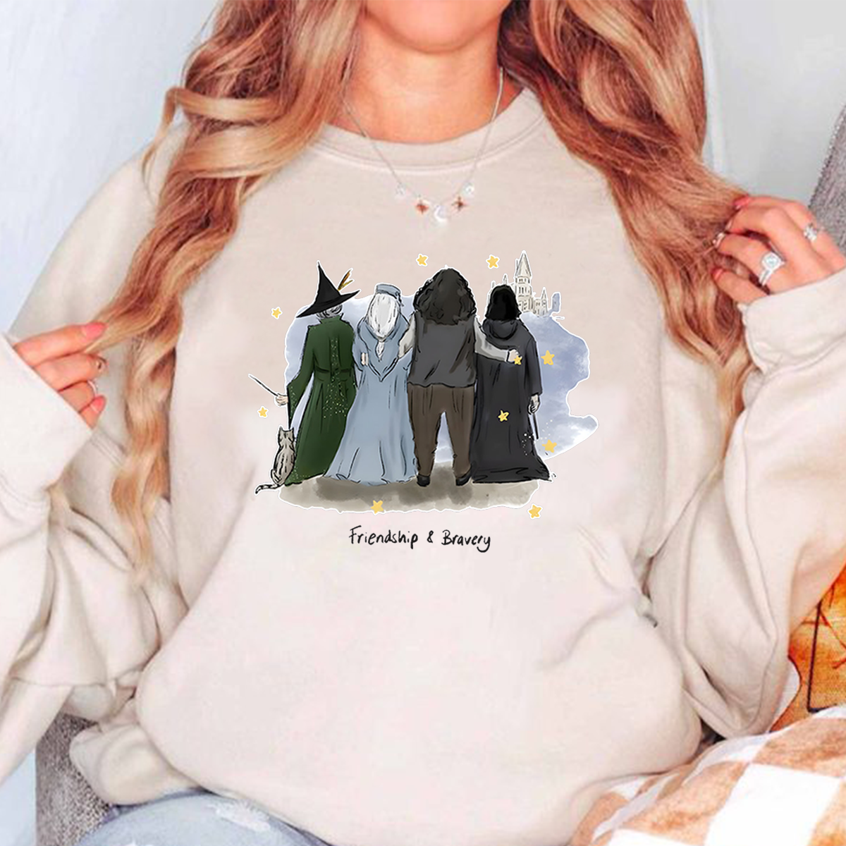 Friendship & Bravery For The Lovey Dame Maggie Smith T-Shirt,Crewneck,Hoodie,TS-C-651