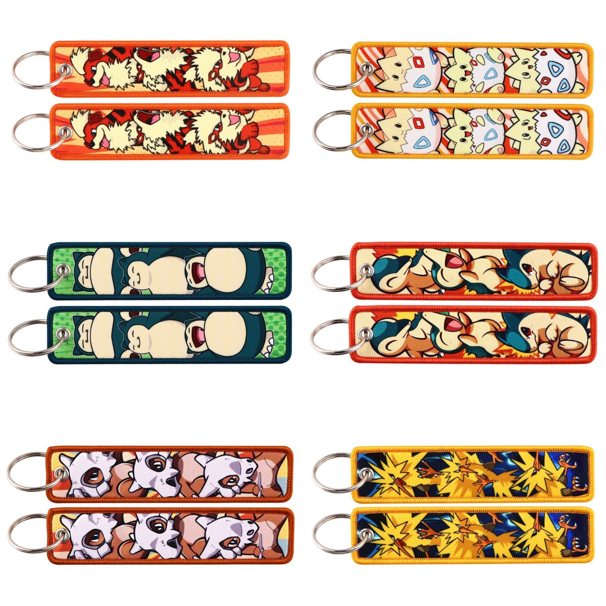 Embroidered Keychain – Cute Monster Pendant,Perfect Gift for Friends,005