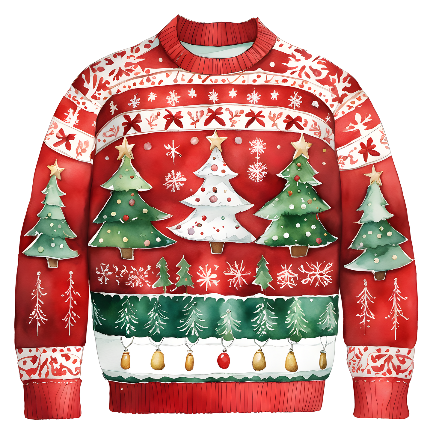 Joyful Christmas Tree Theme Sweater,For Festive Vibes,TS-C-679