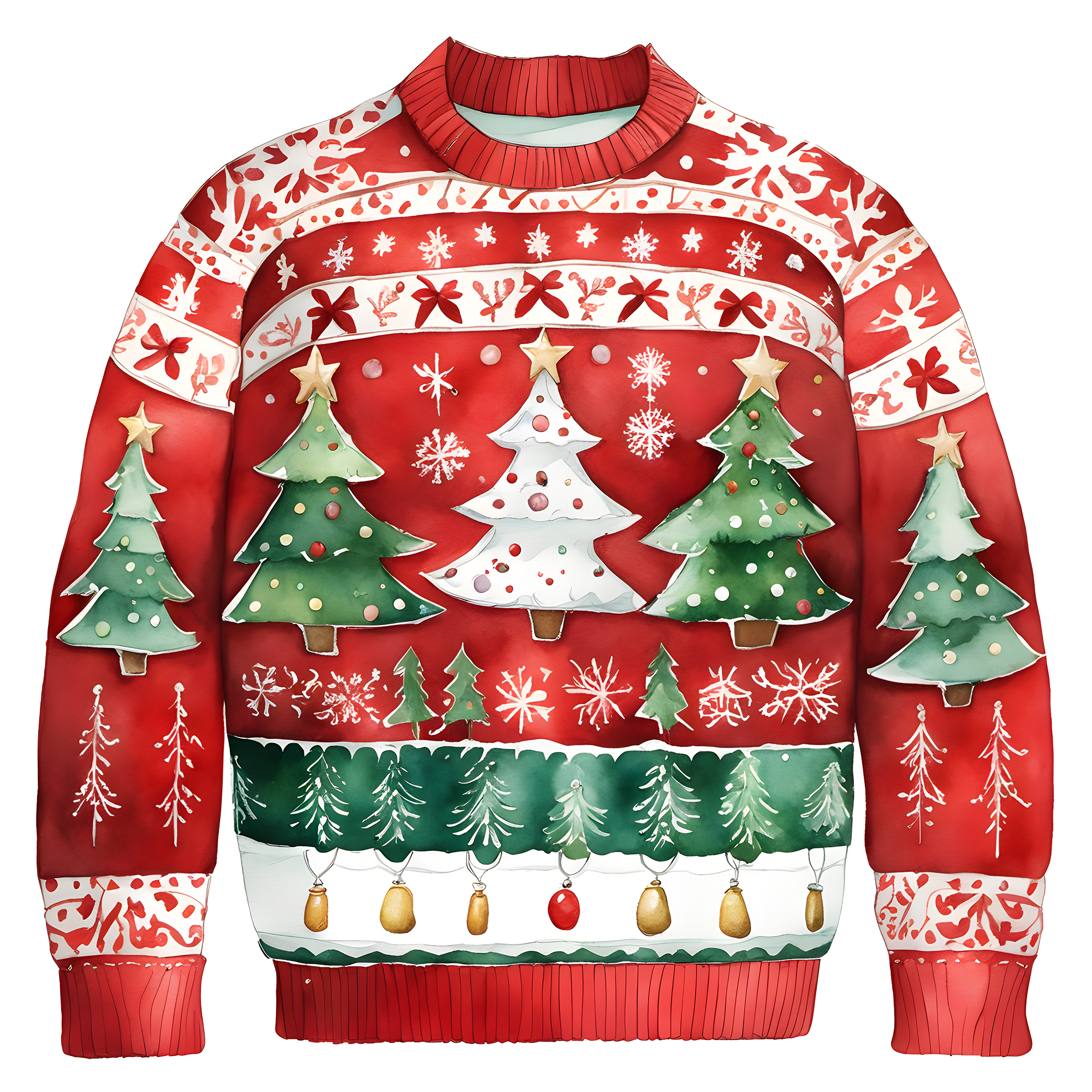 Joyful Christmas Tree Theme Sweater,For Festive Vibes,TS-C-679