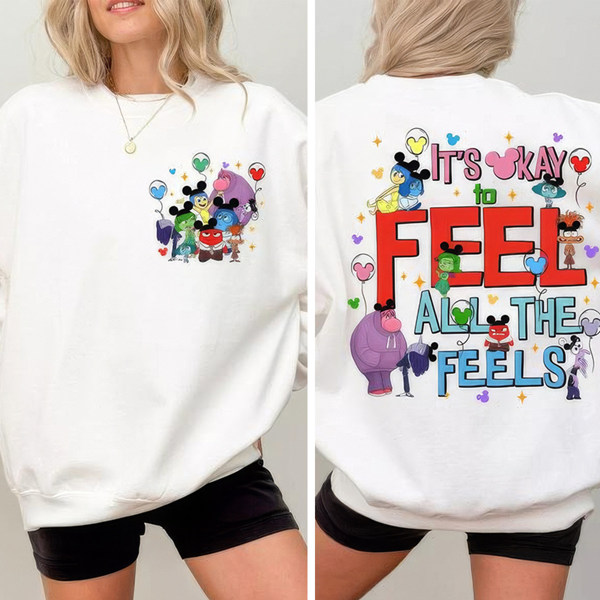 It's Okay To Feel All The Feels Emotional Support Feelings T-Shirt,Crewneck,Hoodie,TS-C-606