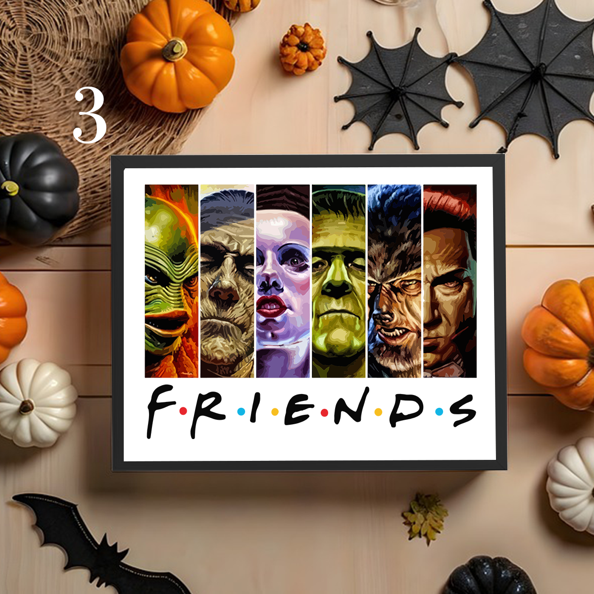 Friends Series Horror Characters Halloween Custom Frame,F-C-315