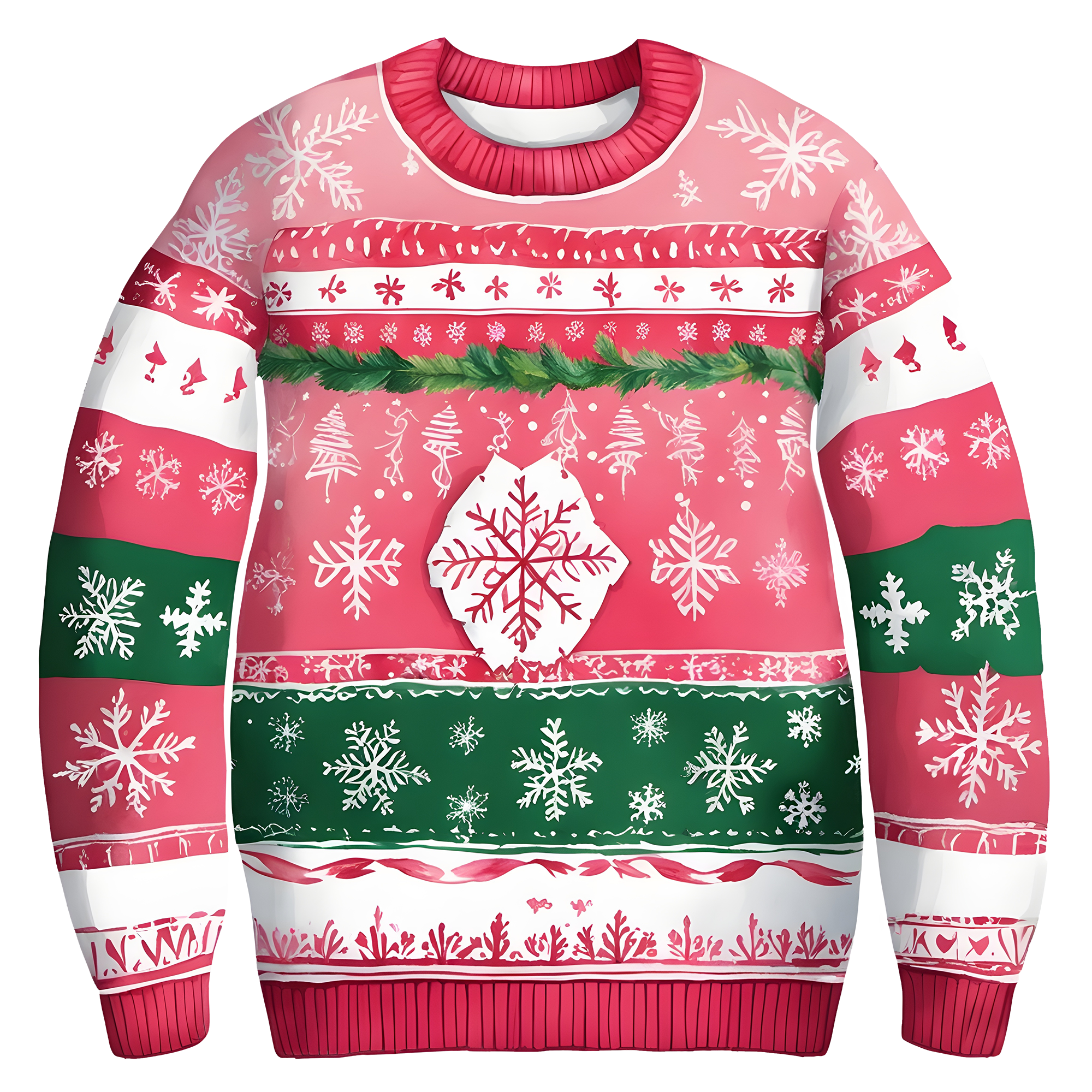 Beautiful Snowflake Christmas Sweater,Essential for Fall and Winter,TS-C-685