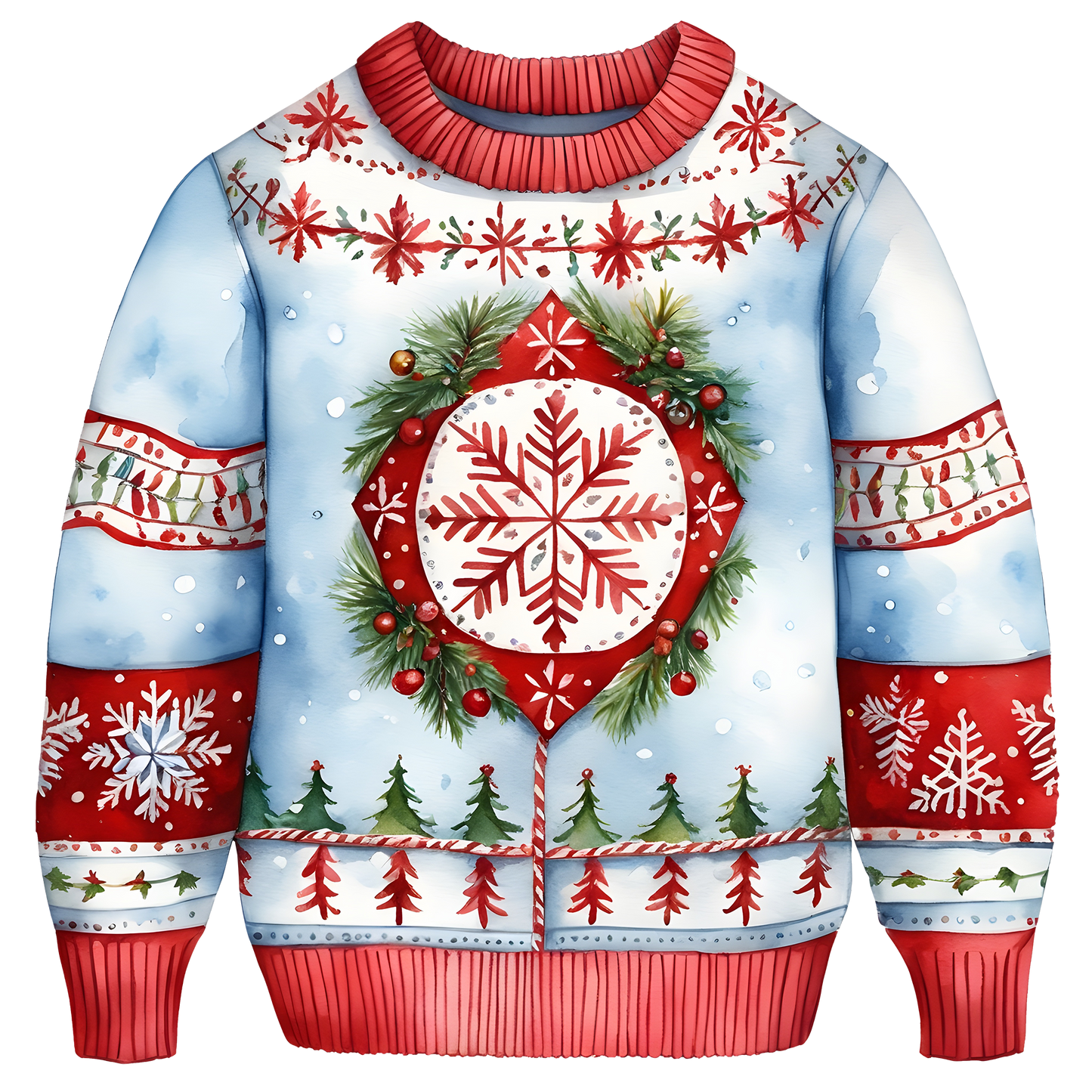 Beautiful Snowflake Christmas Sweater,Essential for Fall and Winter,TS-C-684