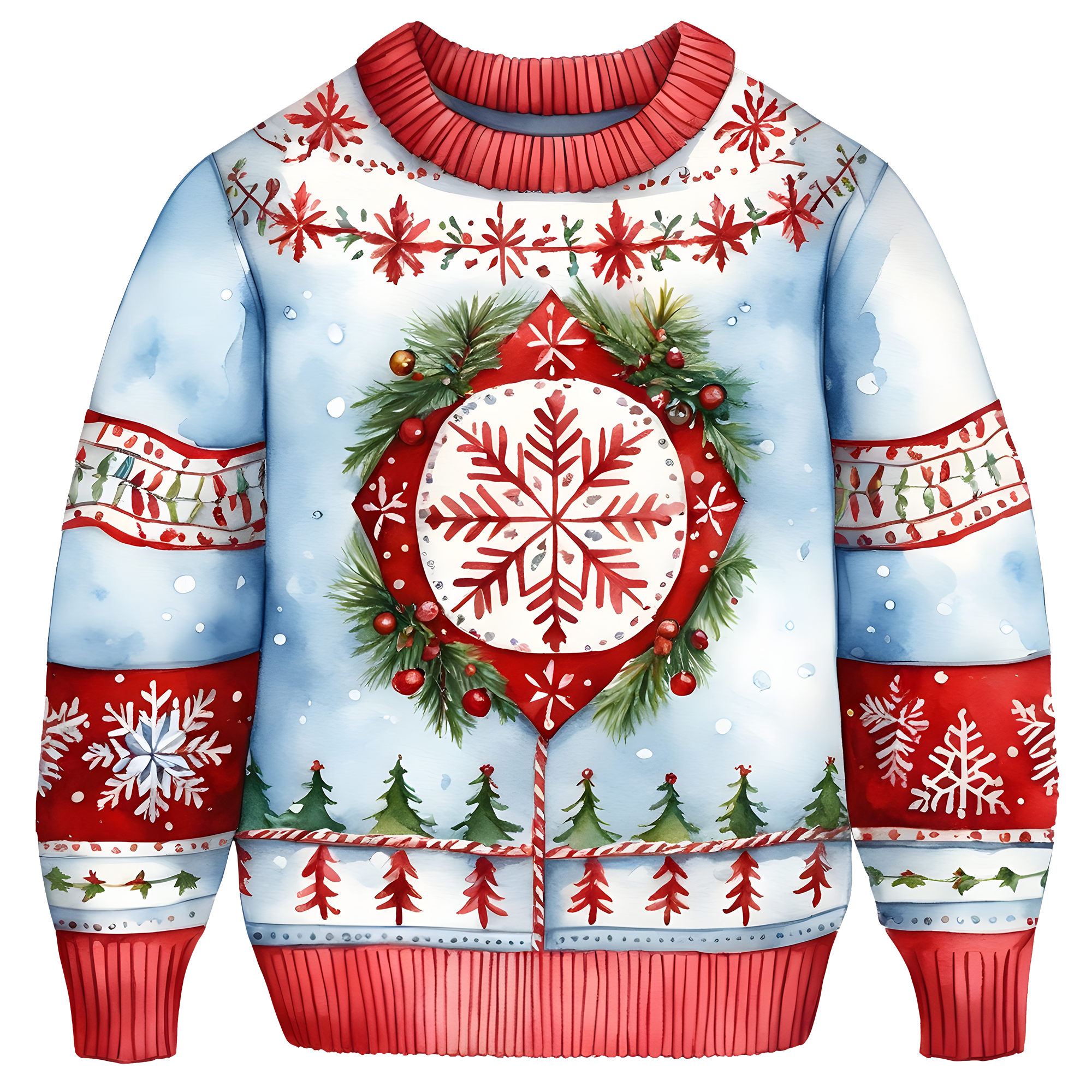 Beautiful Snowflake Christmas Sweater,Essential for Fall and Winter,TS-C-684