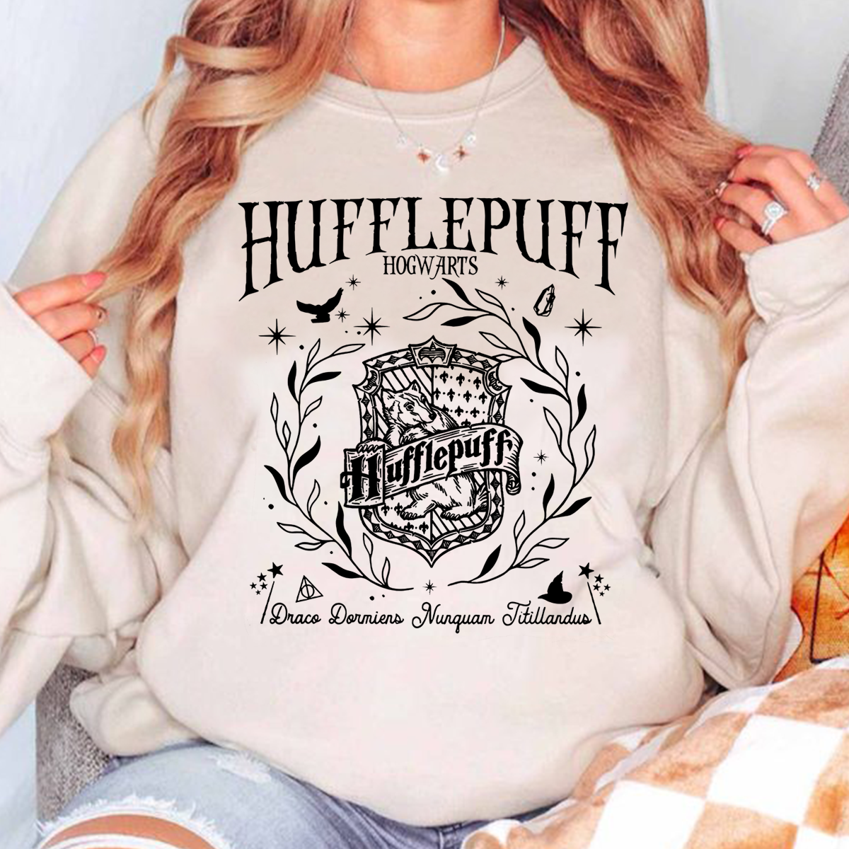 Vintage Hogwarts House Crewneck,HP Wizard School Shirt,Harry Magic Hoodie,H-C-389