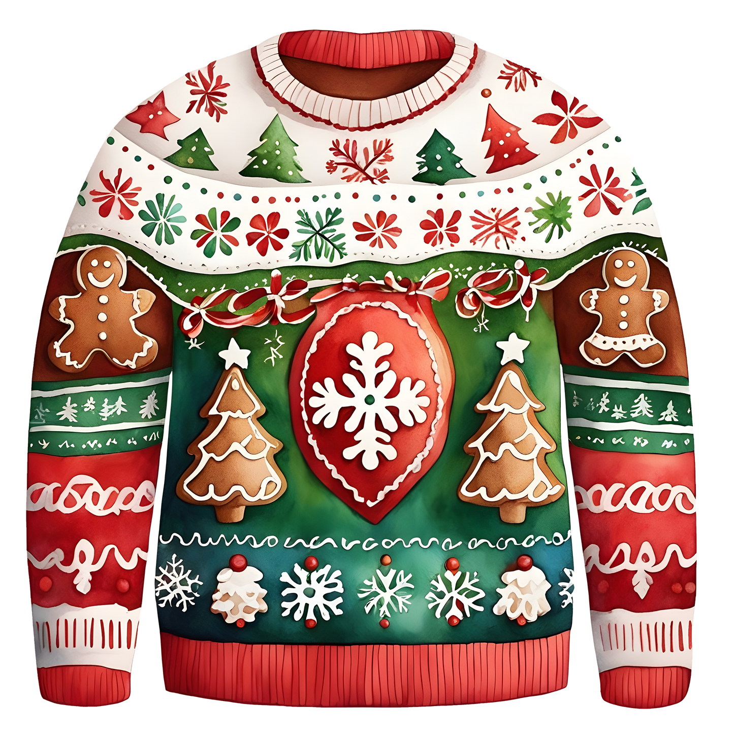 Gingerbread Ugly Christmas Sweater Funny Xmas Mens Sweater,TS-C-680