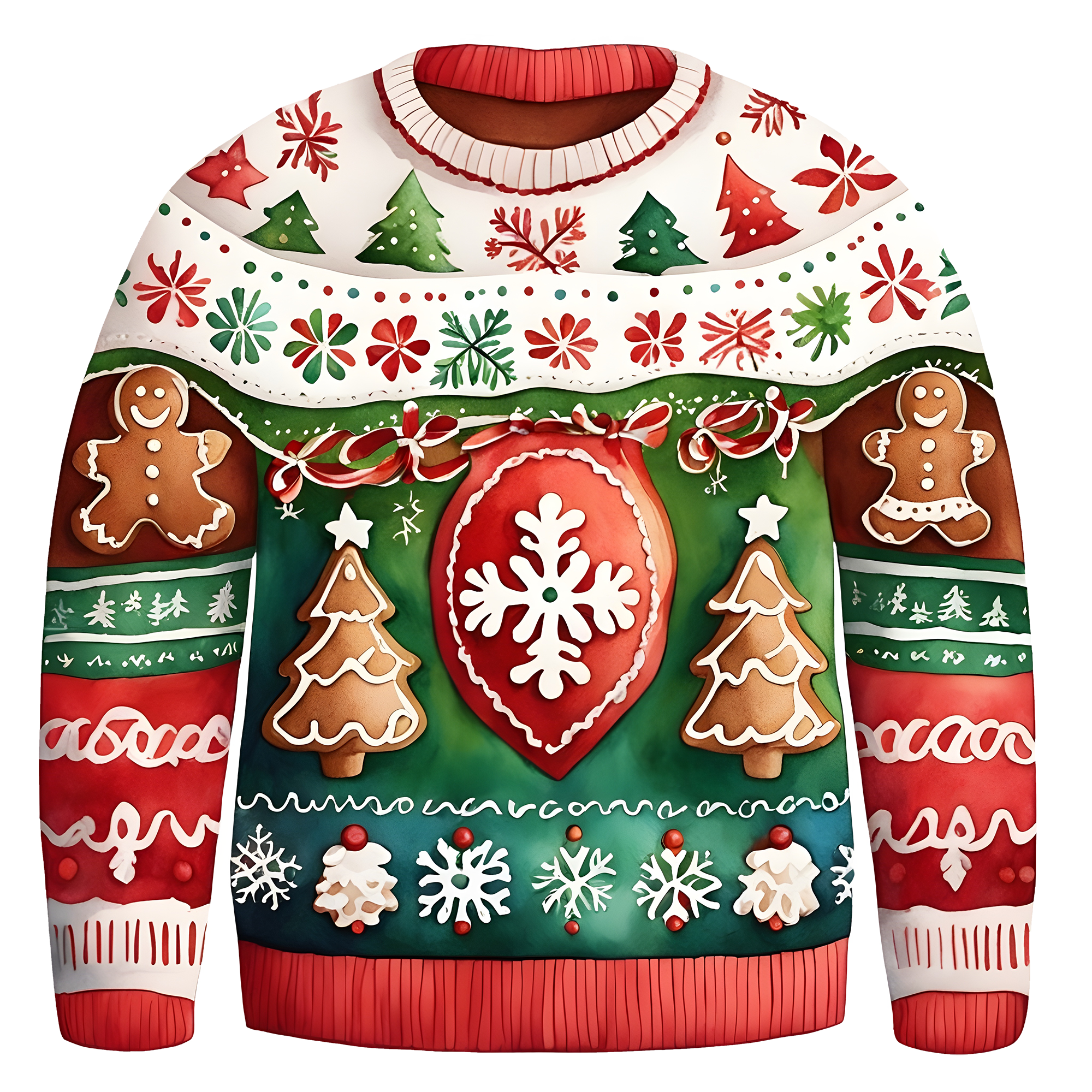 Gingerbread Ugly Christmas Sweater Funny Xmas Mens Sweater,TS-C-680