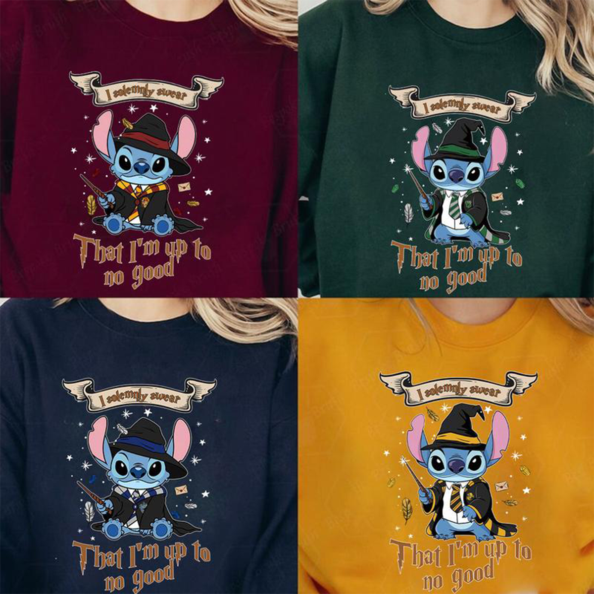 Magical Stitch That I'm Up To No Good Hogwarts Hp T-Shirt,Crewneck,Hoodie,TS-C-658