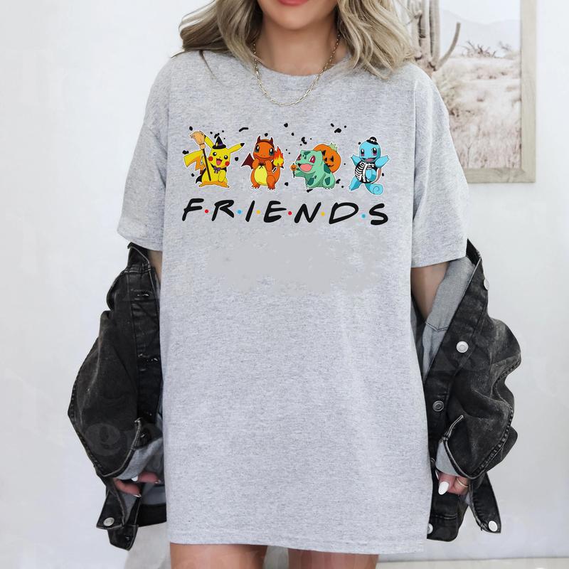 Friends Halloween POkemon Legends Unisex T-Shirt,Crewneck,Hoodie,H-C-739