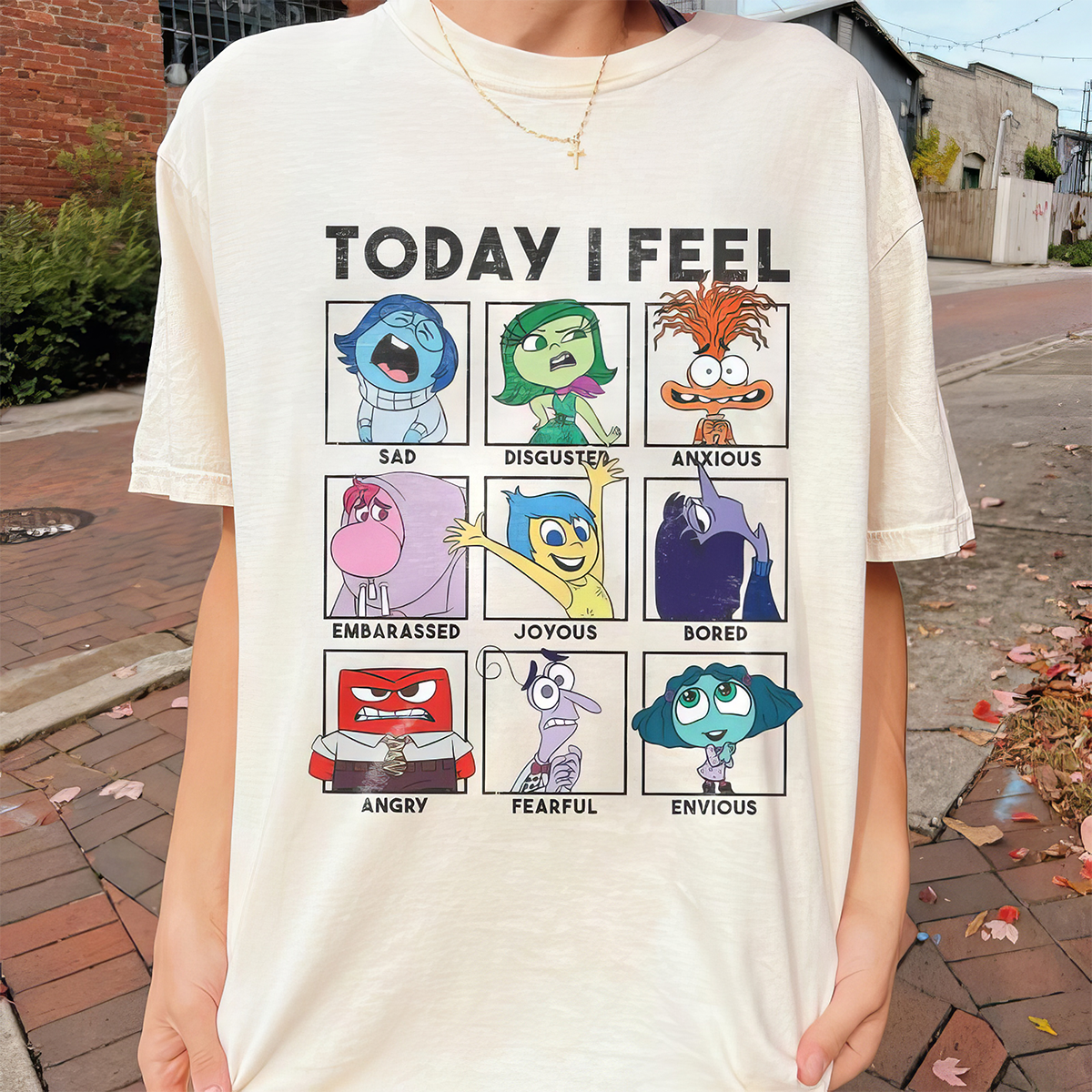 Today I Feel Inside Out Characters Mental Health T-Shirt,Crewneck,Hoodie,TS-C-645